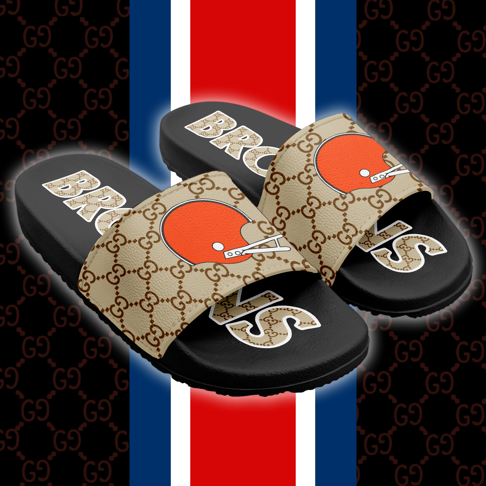 Cleveland Browns Slide Sandals PT66211