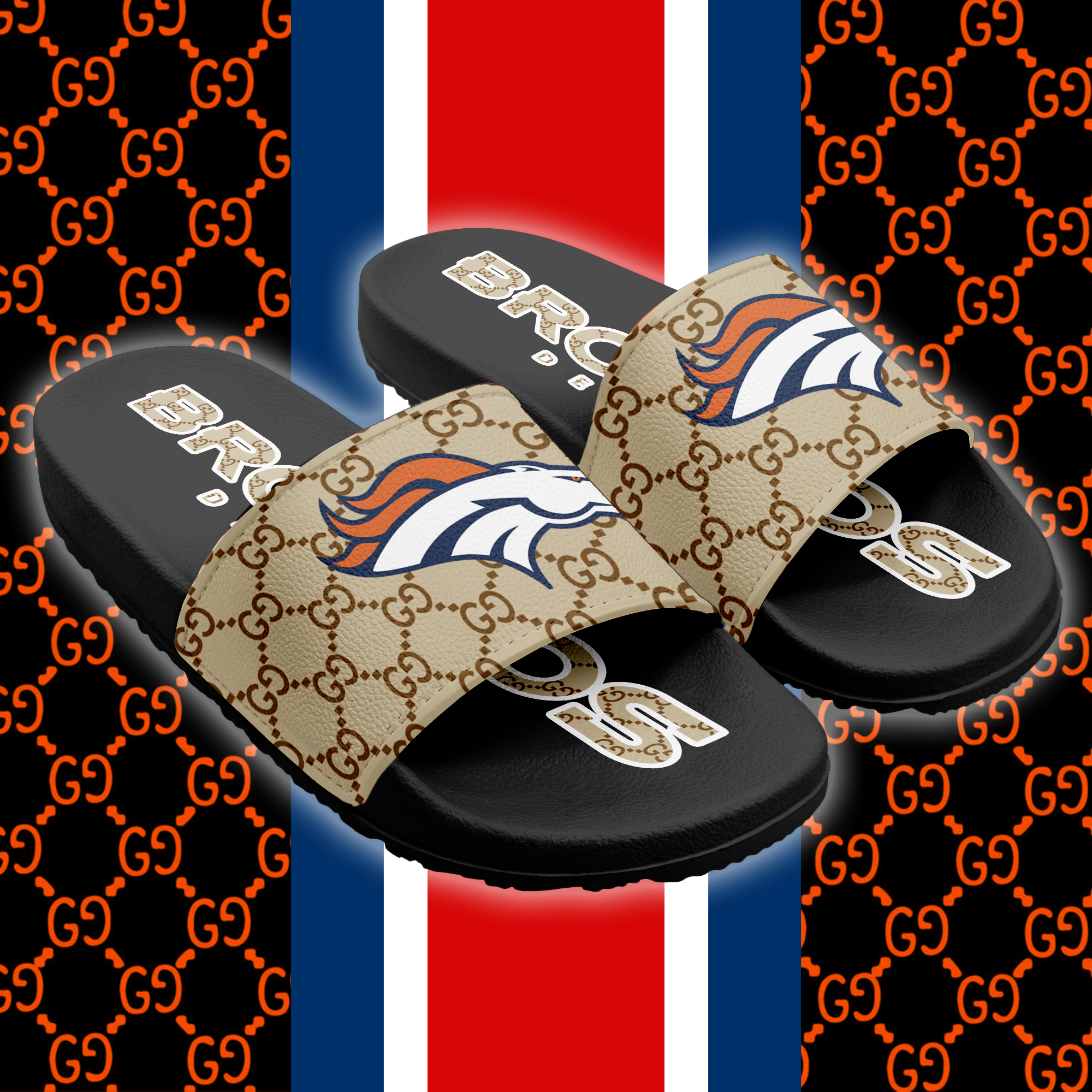 Denver Broncos Slide Sandals PT66216