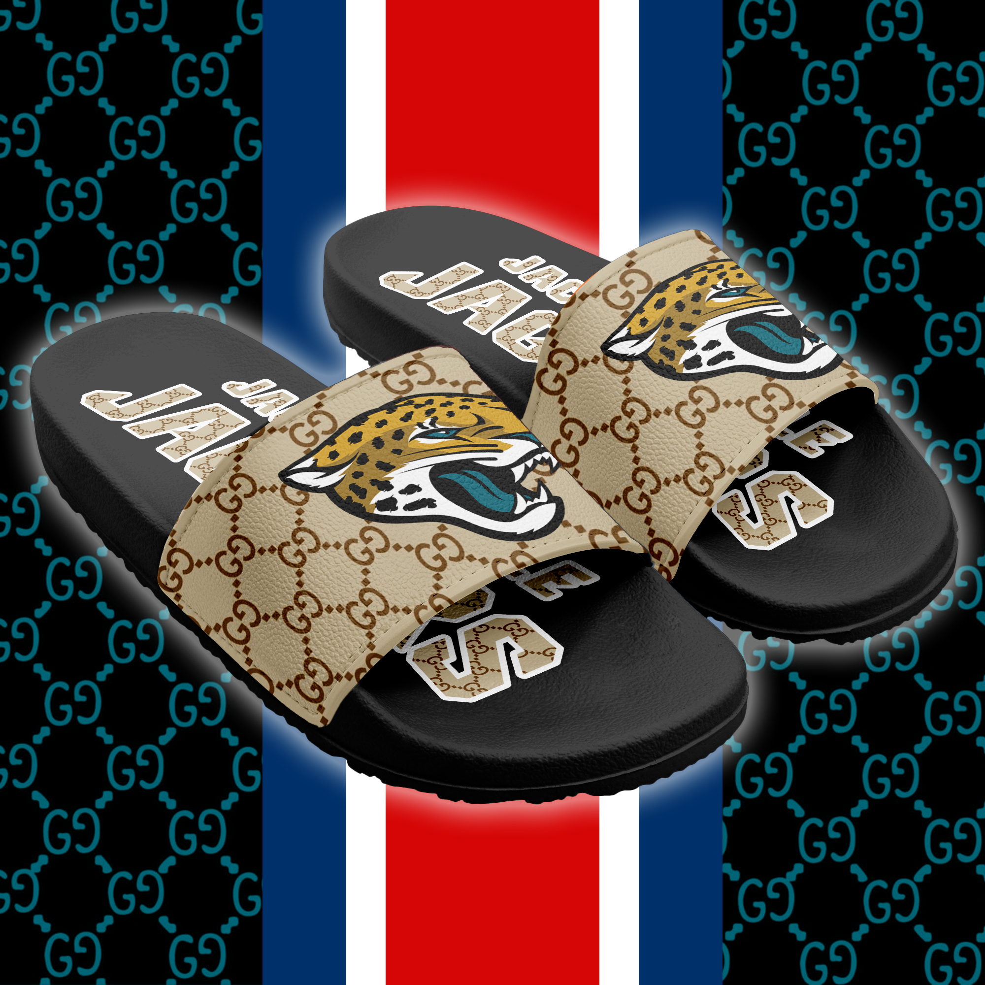 Jacksonville Jaguars Slide Sandals PT66221