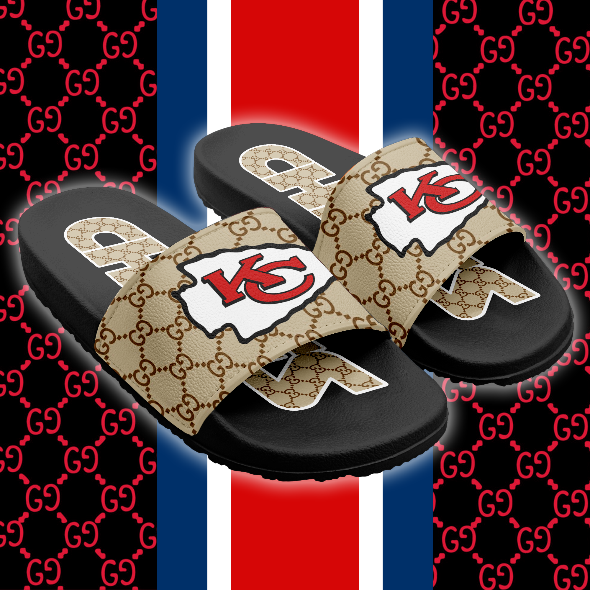 Kansas City Chiefs Slide Sandals PT66222