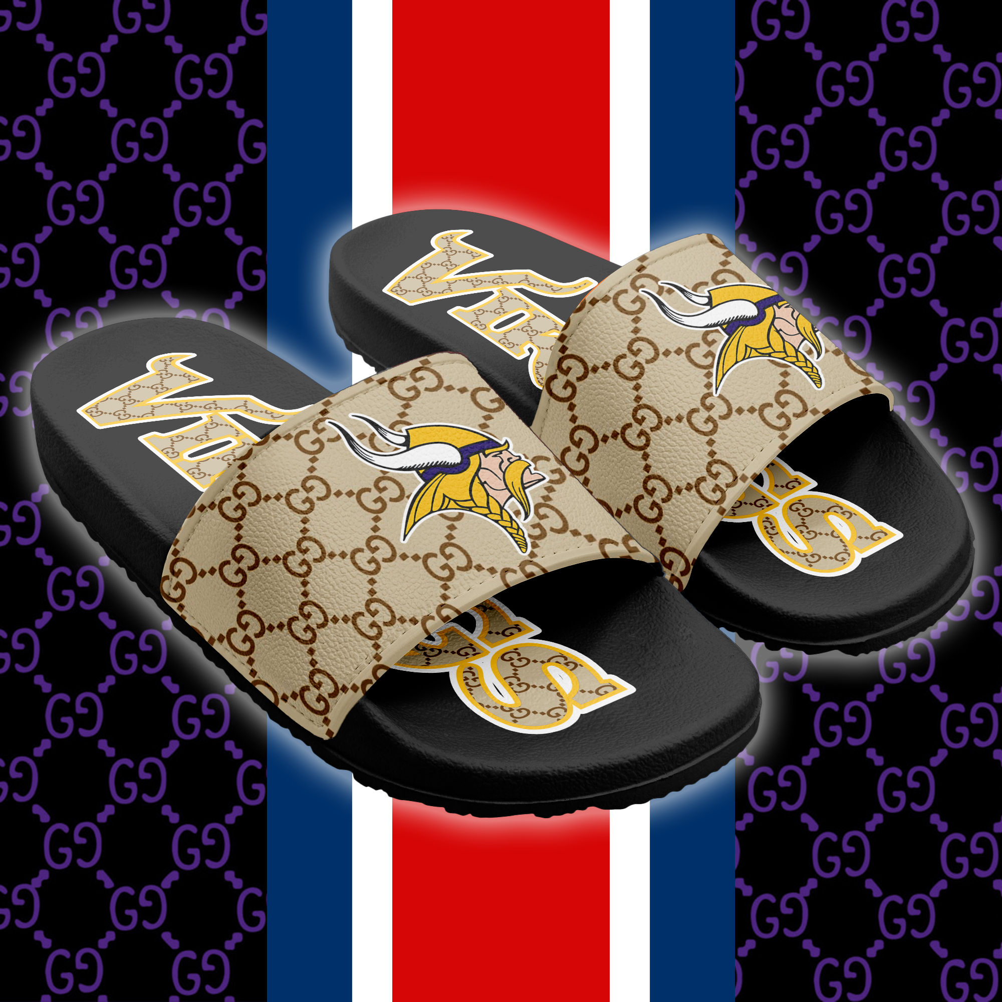 Minnesota Vikings Slide Sandals PT66228