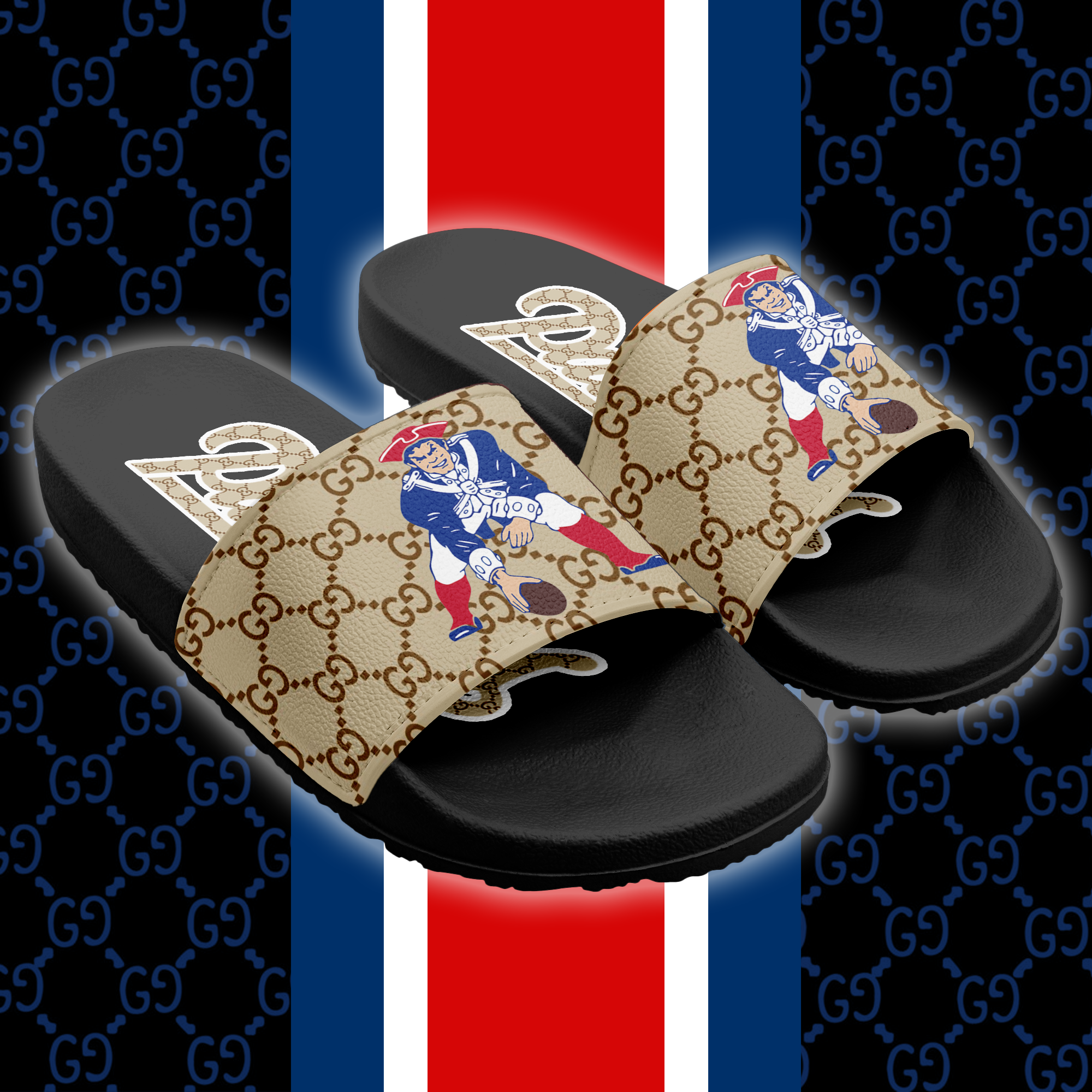 New England Patriots Slide Sandals PT66229