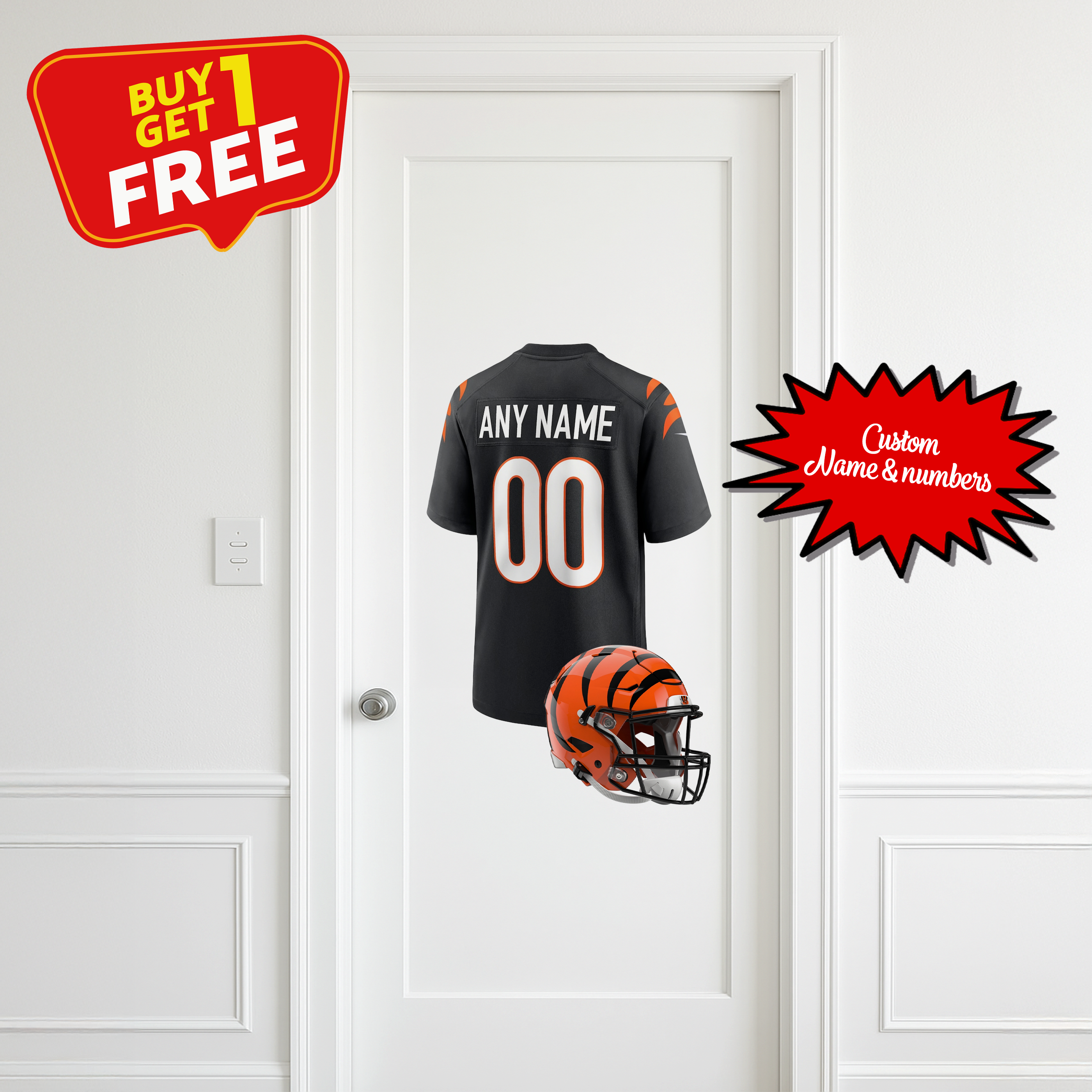 Cincinnati Bengals Custom Wall Decal PT66290