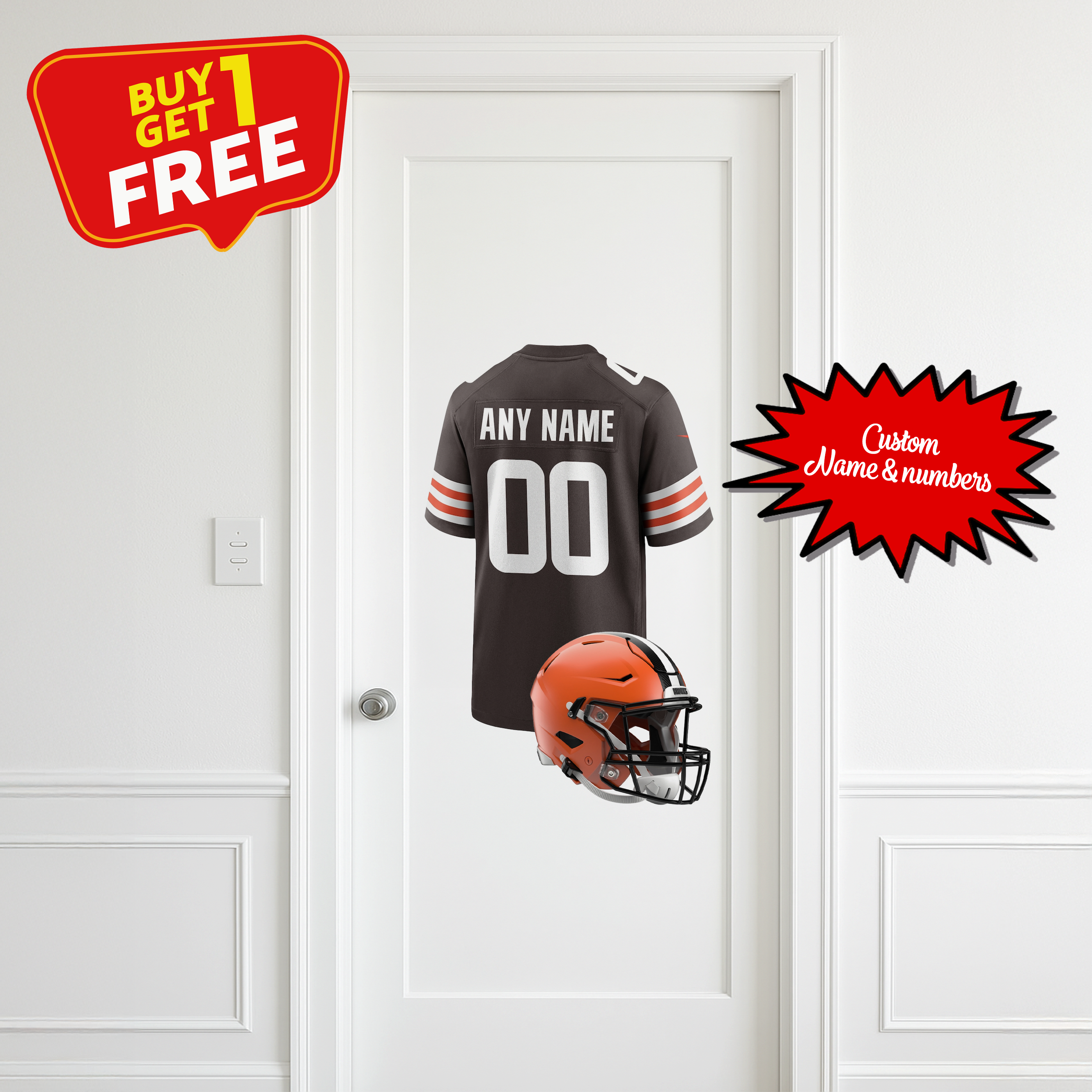 Cleveland Browns Custom Wall Decal PT66291