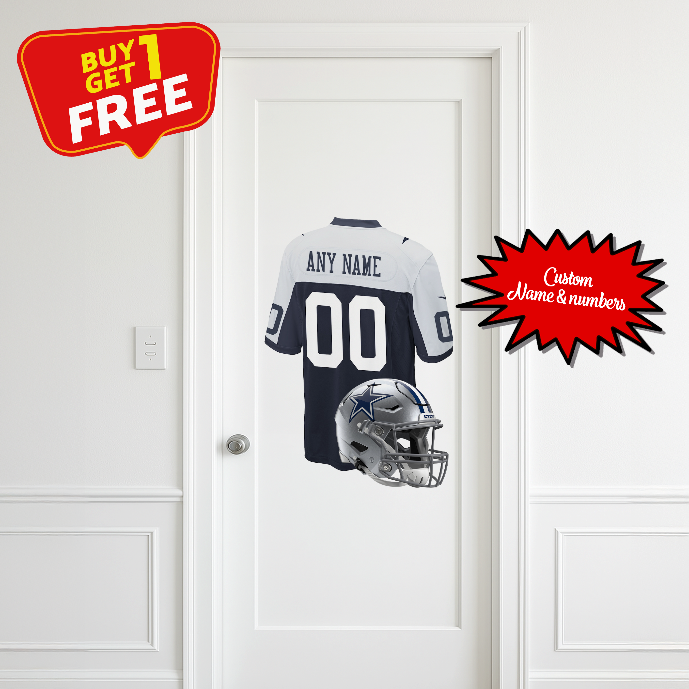 Dallas Cowboys Custom Wall Decal PT66292