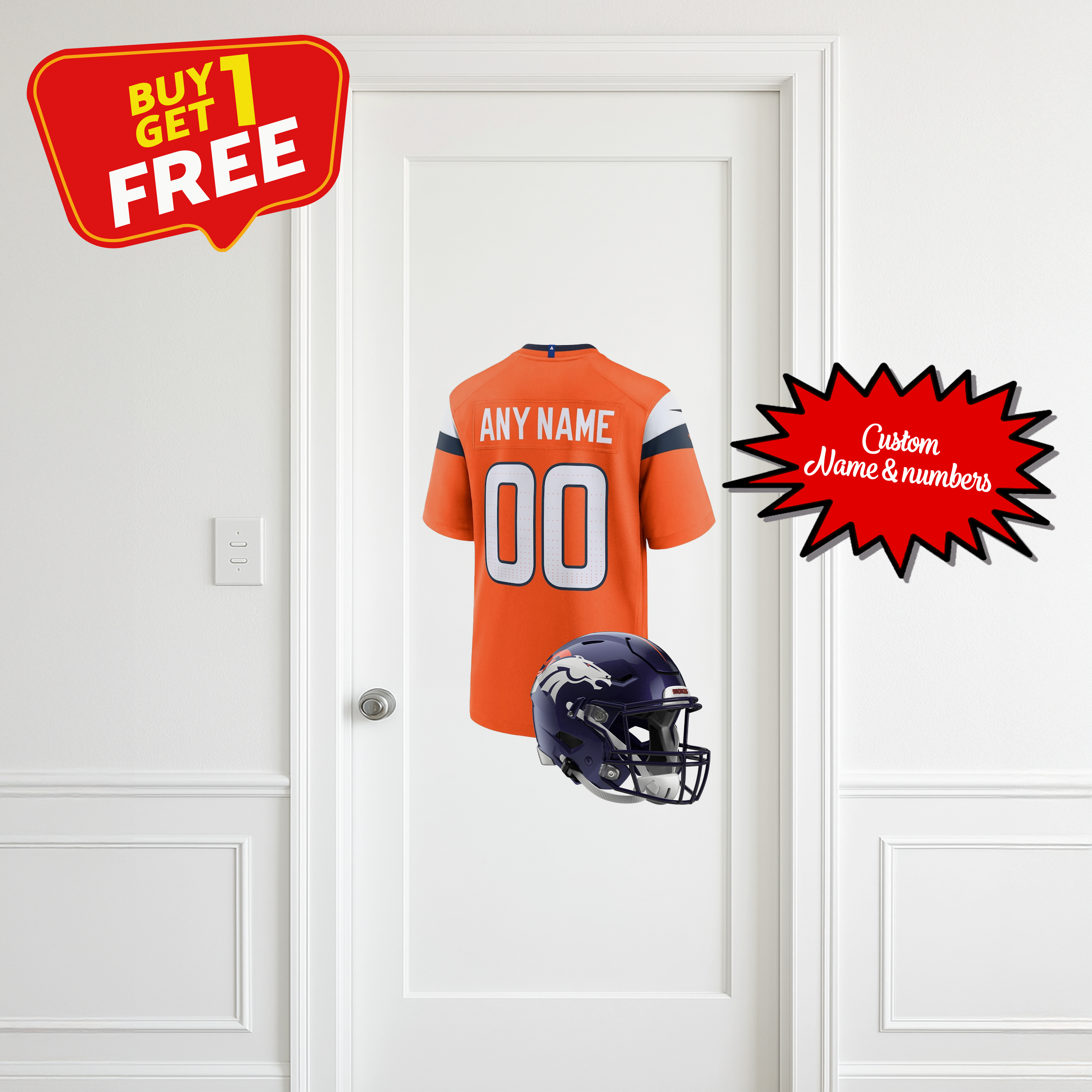 Denver Broncos Custom Wall Decal PT66293