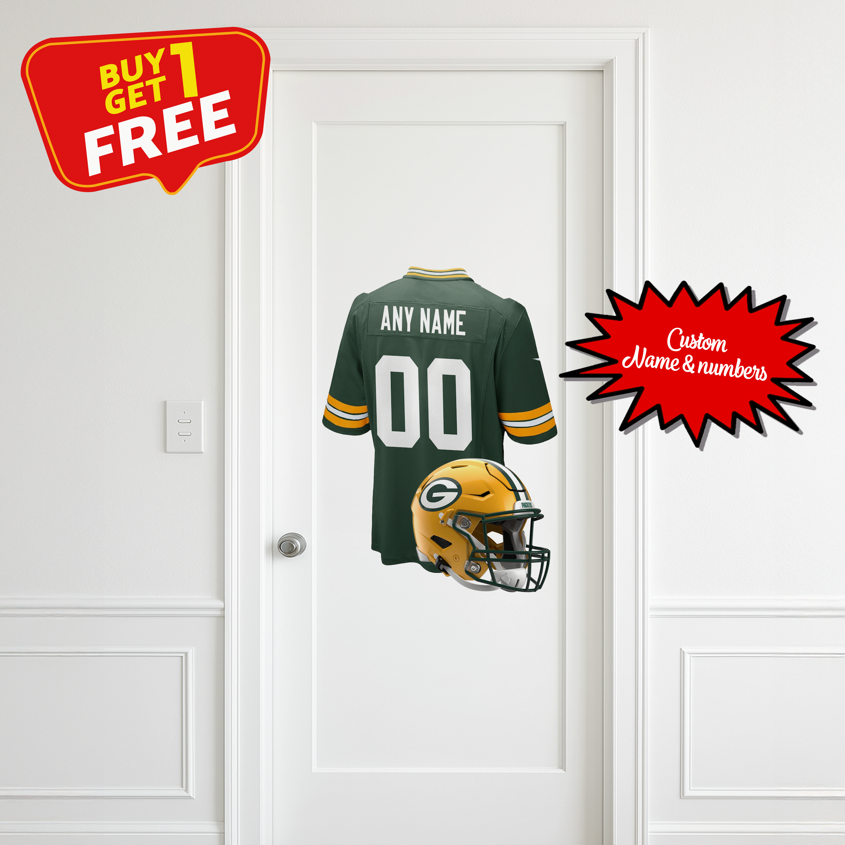 Green Bay Packers Custom Wall Decal PT66295