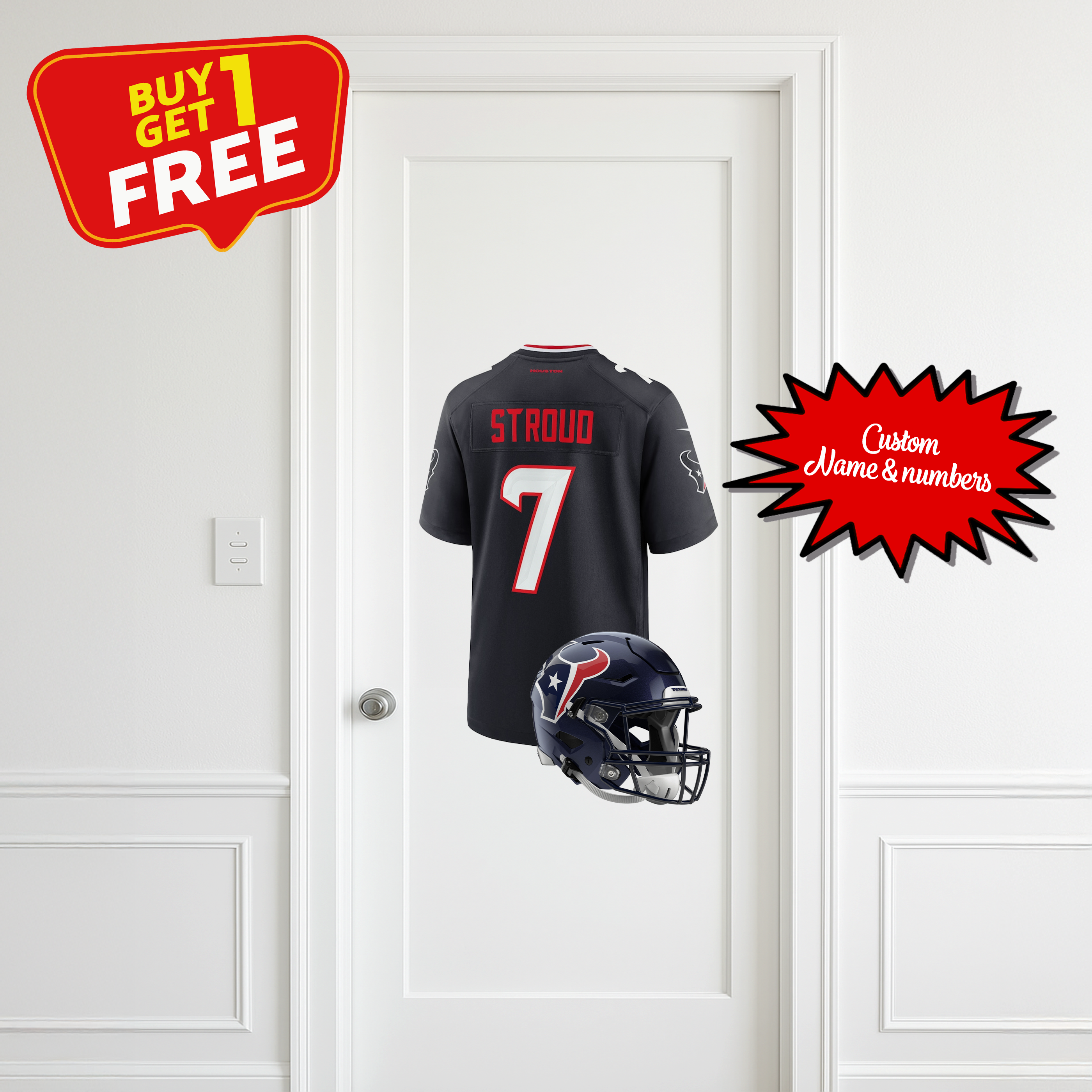Houston Texans Custom Wall Decal PT66296