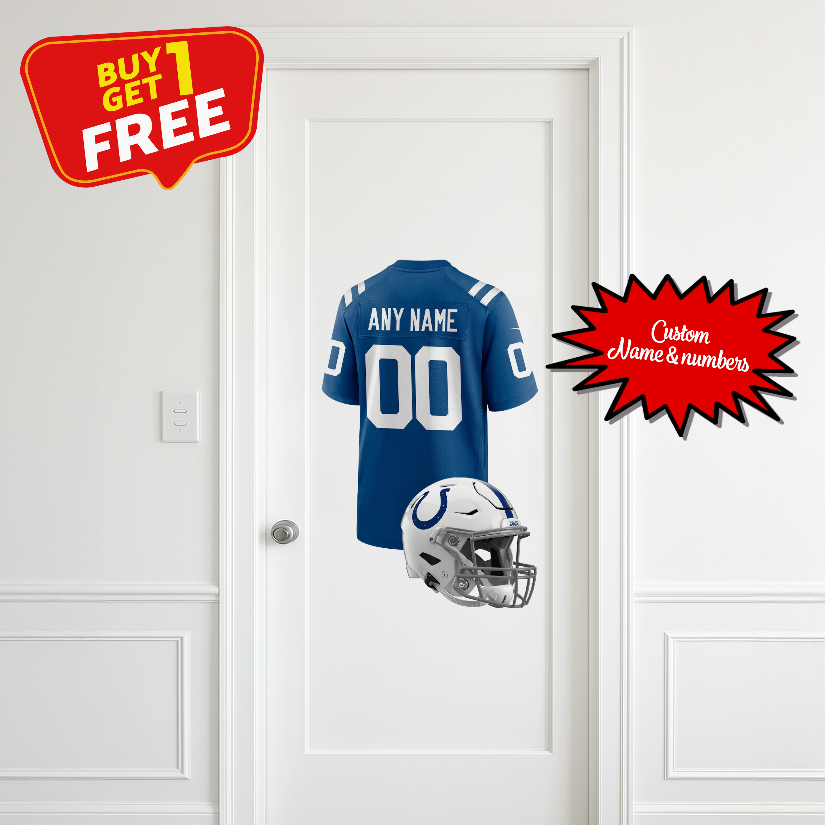 Indianapolis Colts Custom Wall Decal PT66297