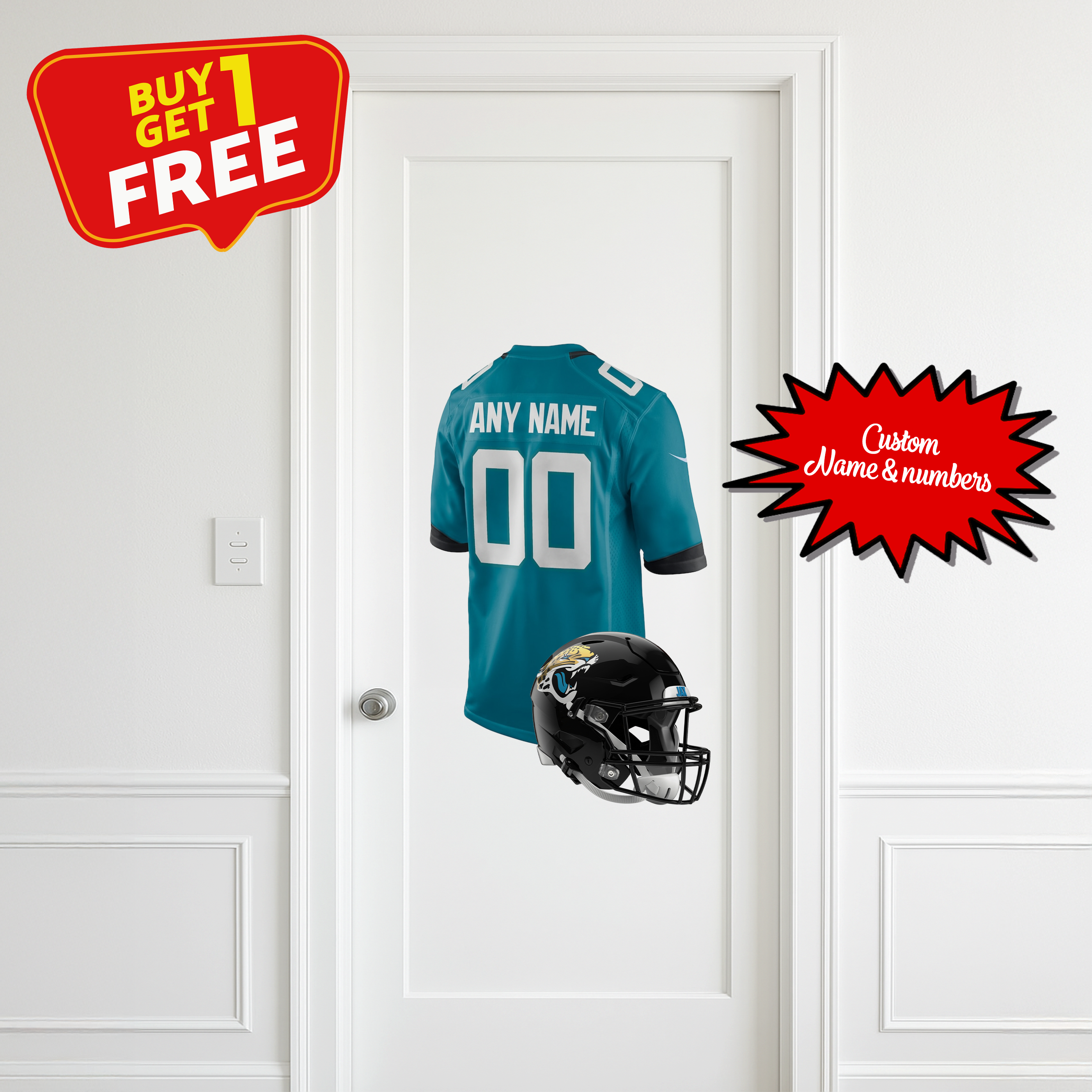Jacksonville Jaguars Custom Wall Decal PT66298