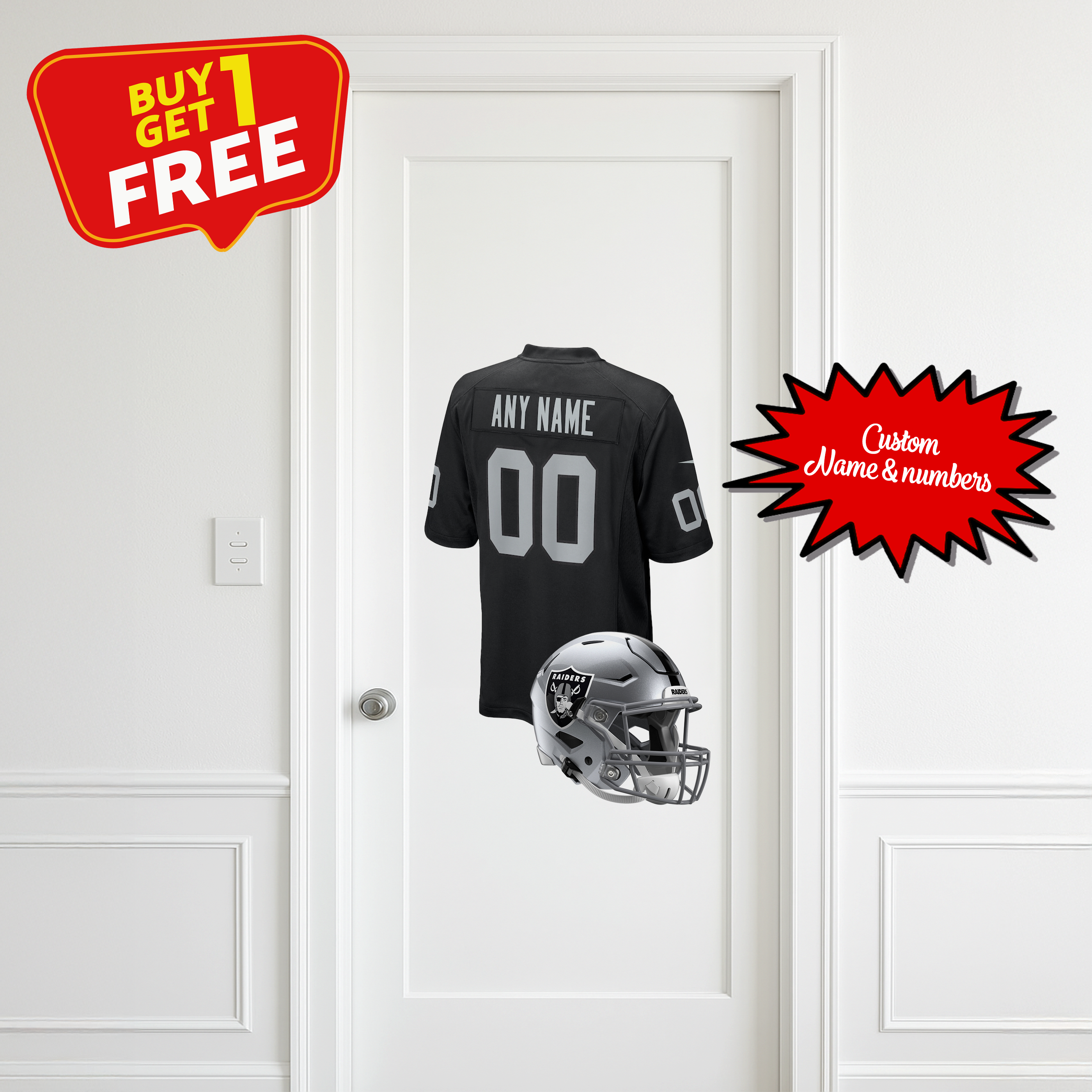 Las Vegas Raiders Custom Wall Decal PT66300