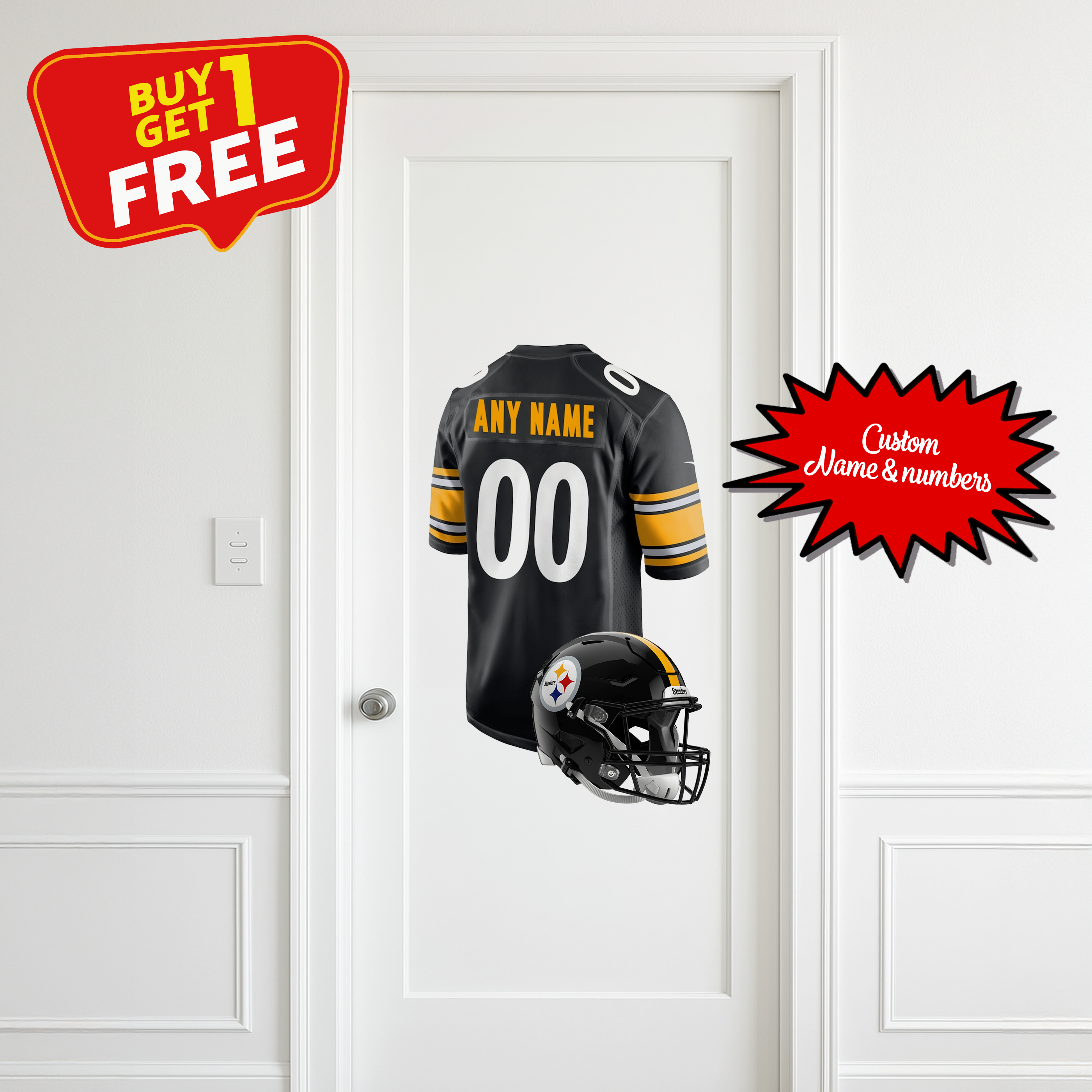 Pittsburgh Steelers Custom Wall Decal PT66310