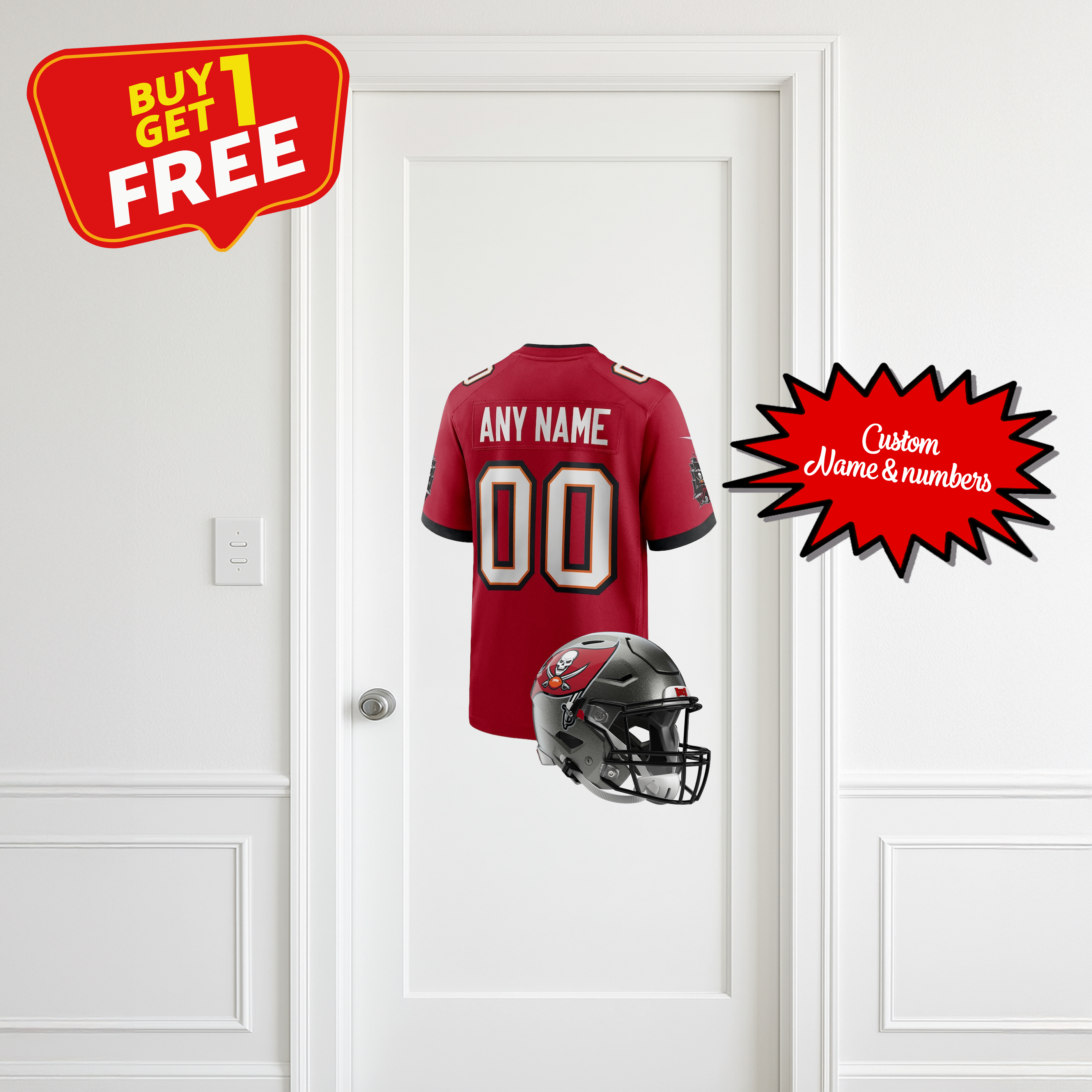 Tampa Bay Buccaneers Custom Wall Decal PT66313