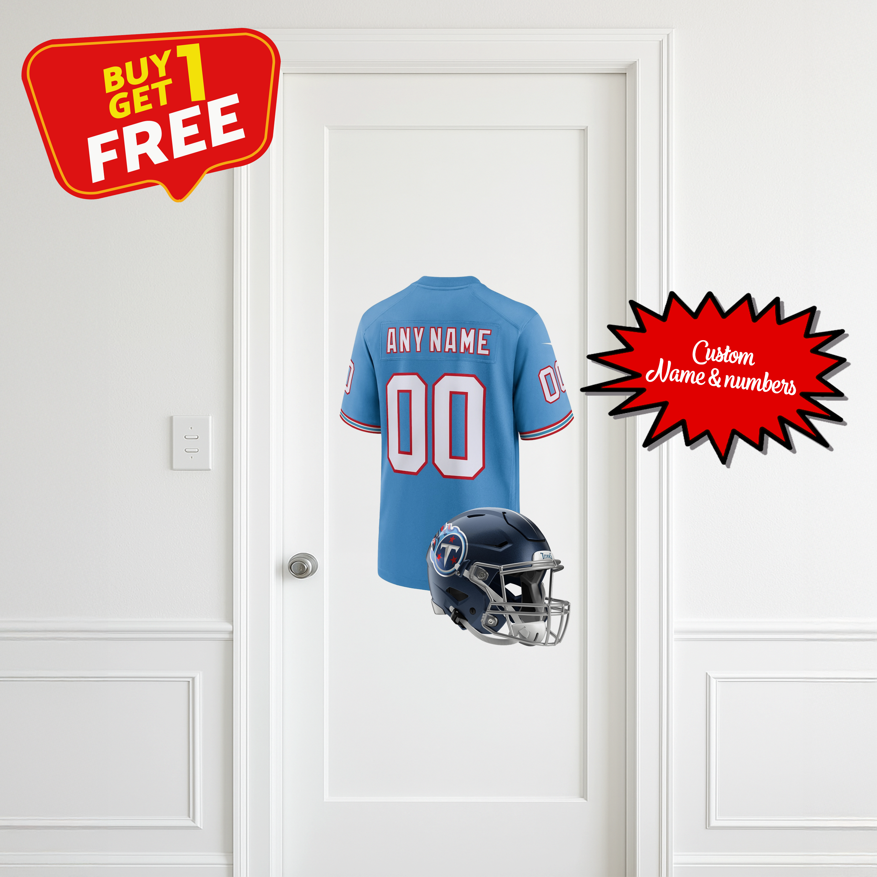 Tennessee Titans Custom Wall Decal PT66314
