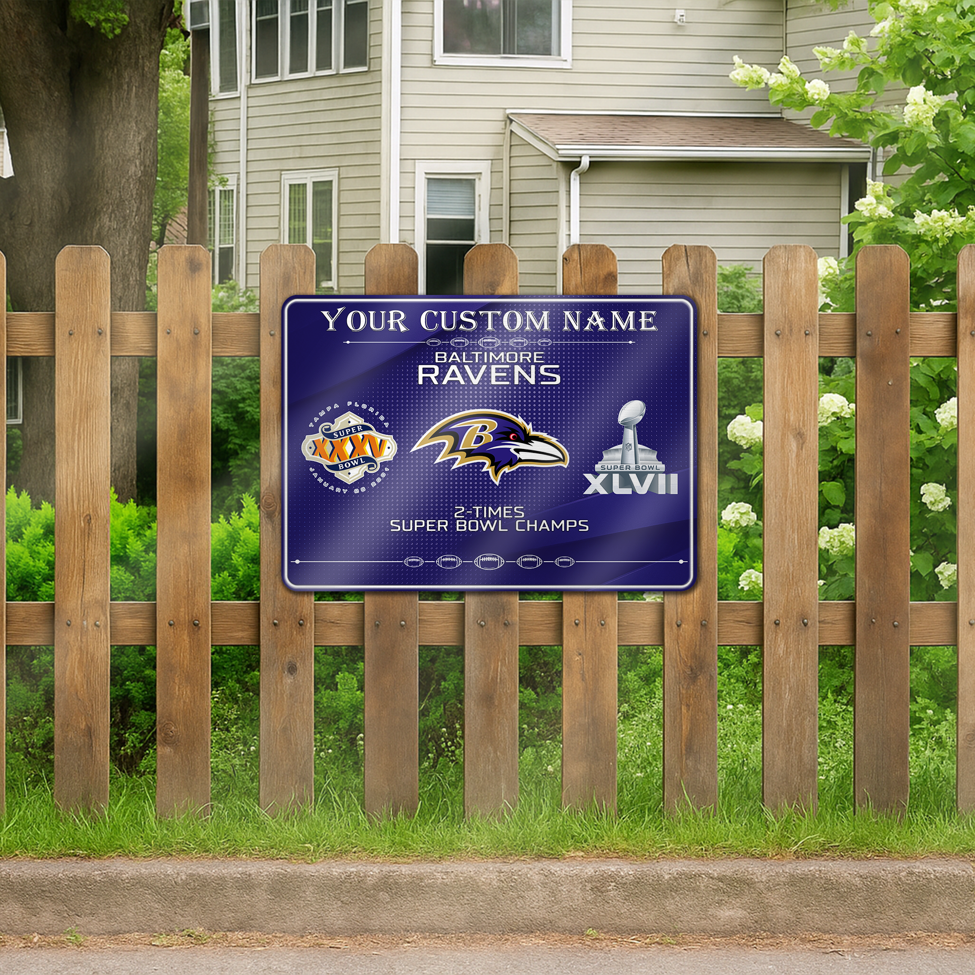 Baltimore Ravens Metal Sign PT66503