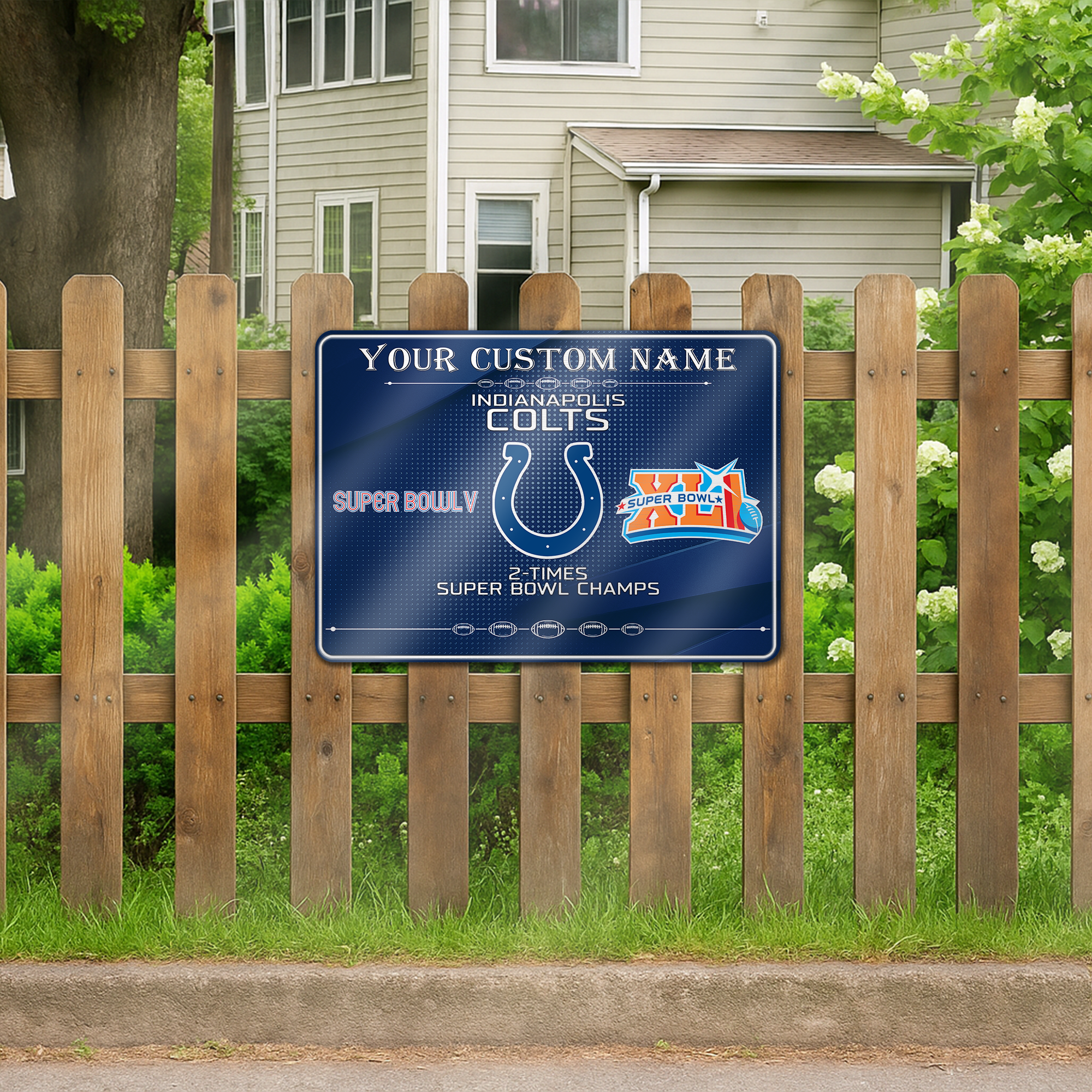 Indianapolis Colts Metal Sign PT66508