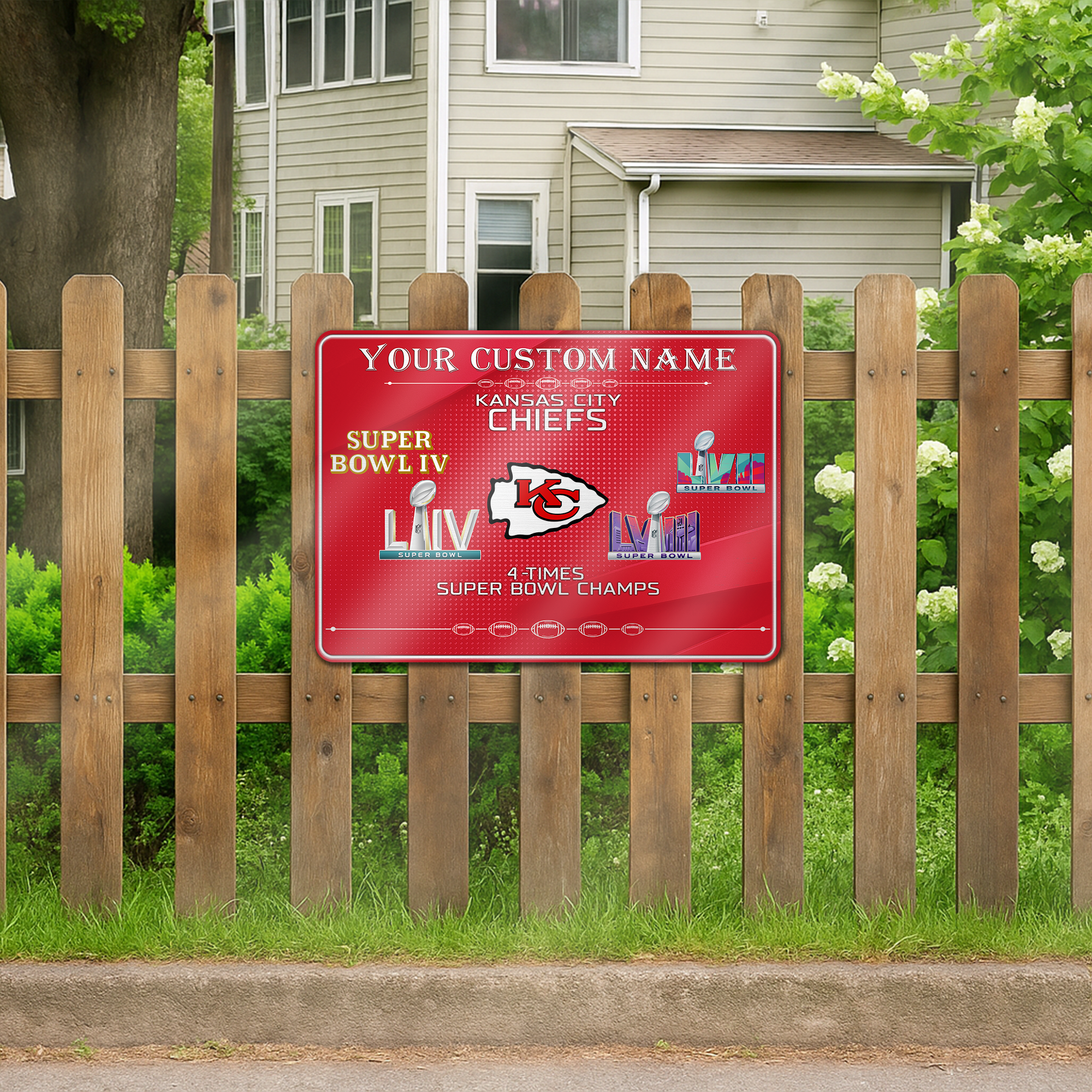 Kansas City Chiefs Metal Sign PT66509