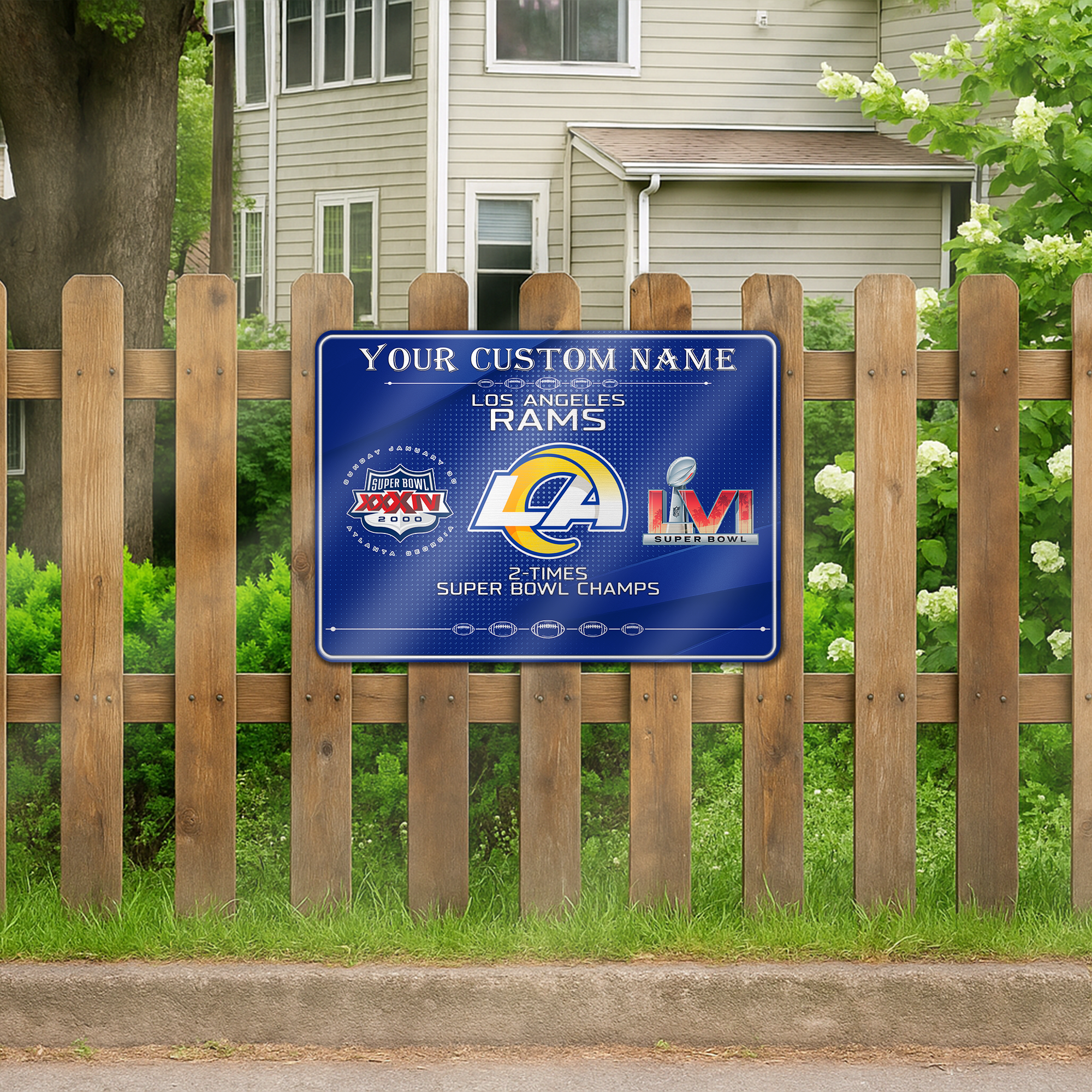 Los Angeles Rams Metal Sign PT66511