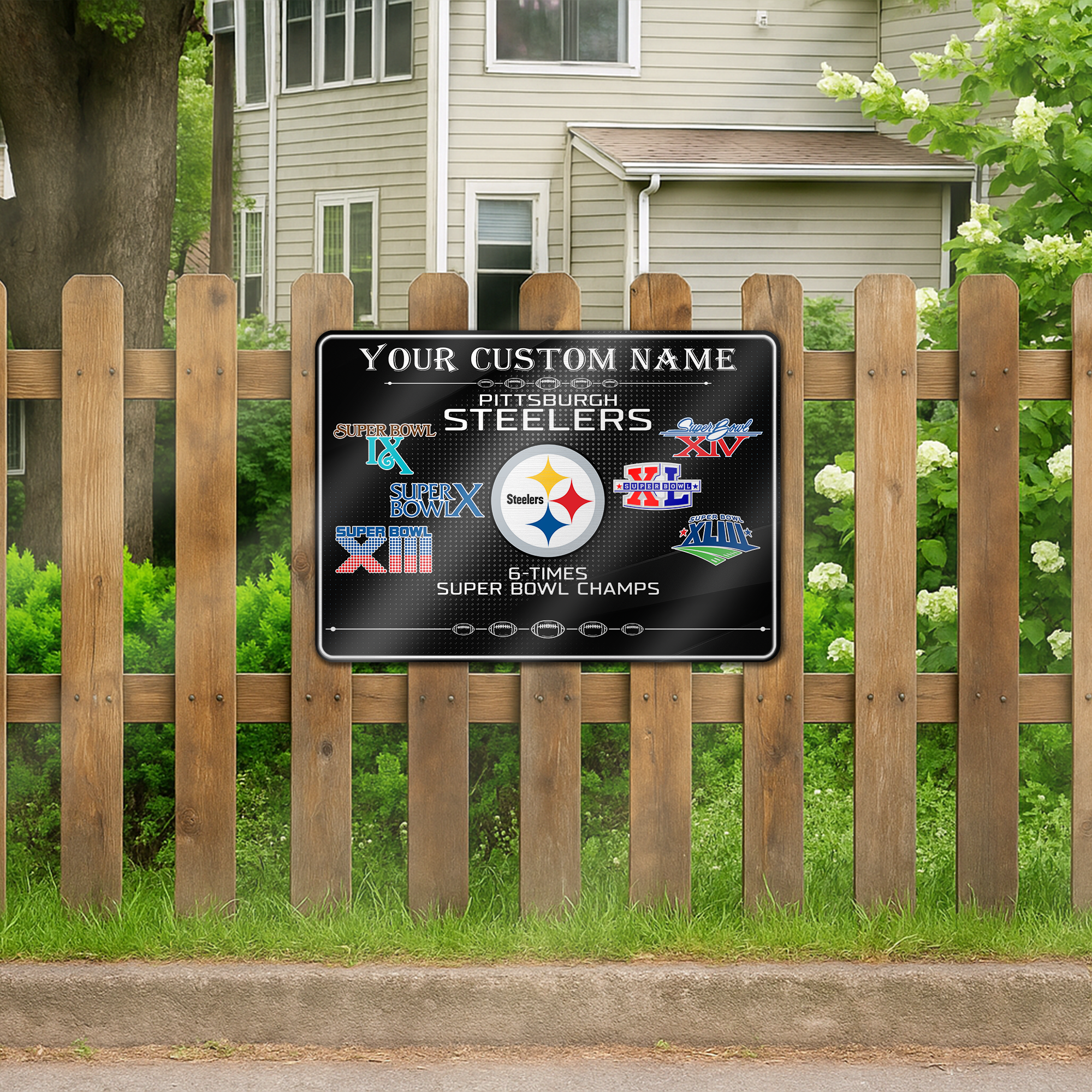 Pittsburgh Steelers Metal Sign PT66517