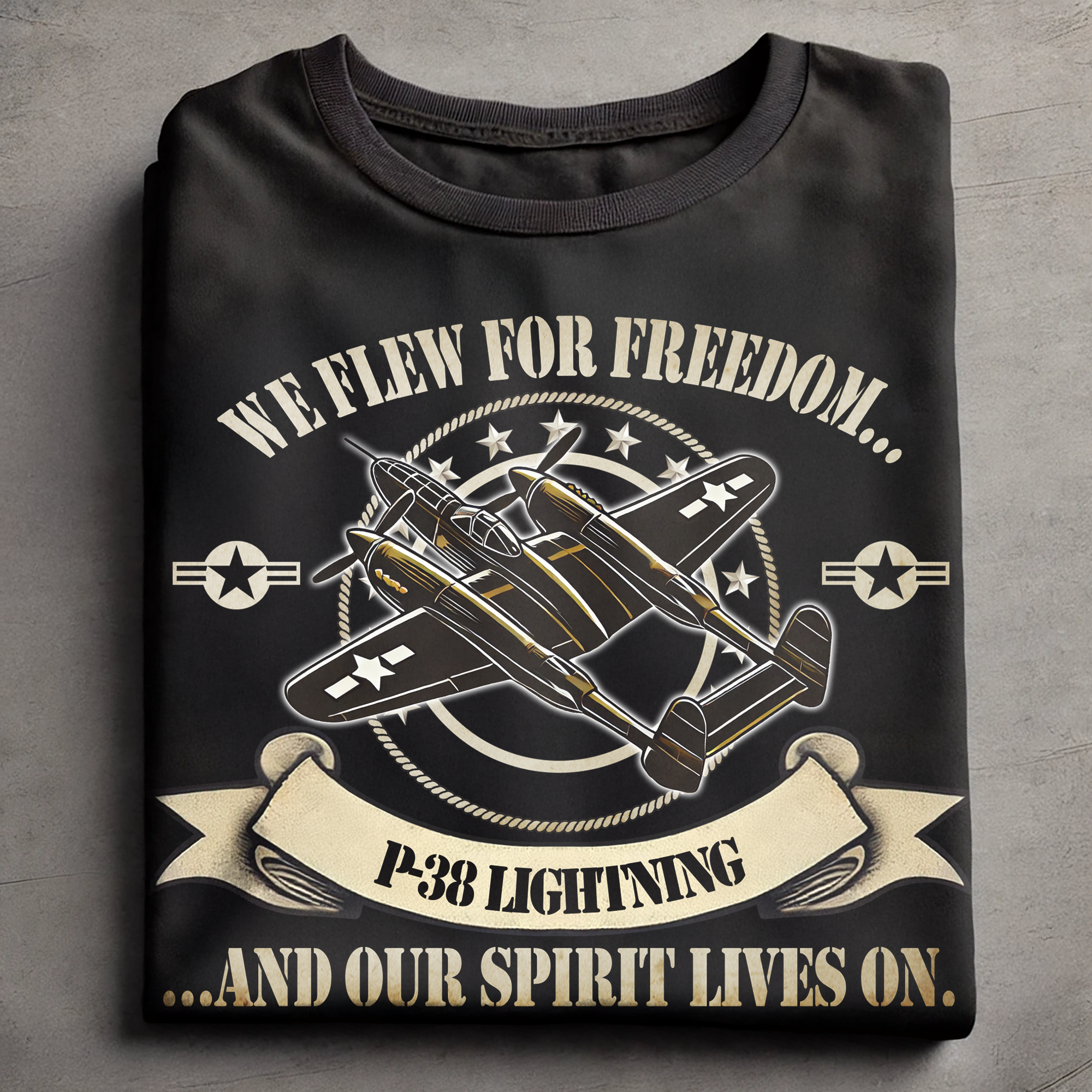 Squadron insignia pilot P-38 Lightning Quote AT03807