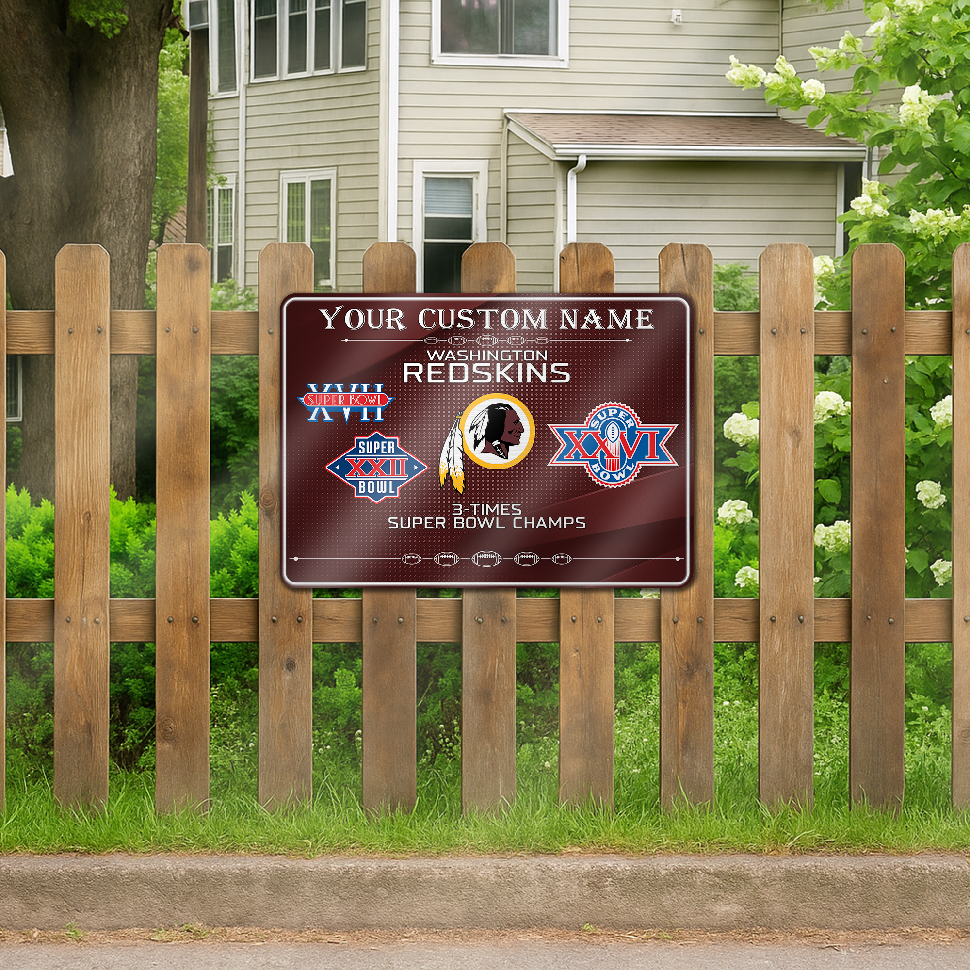Washington Redskins Metal Sign PT66520