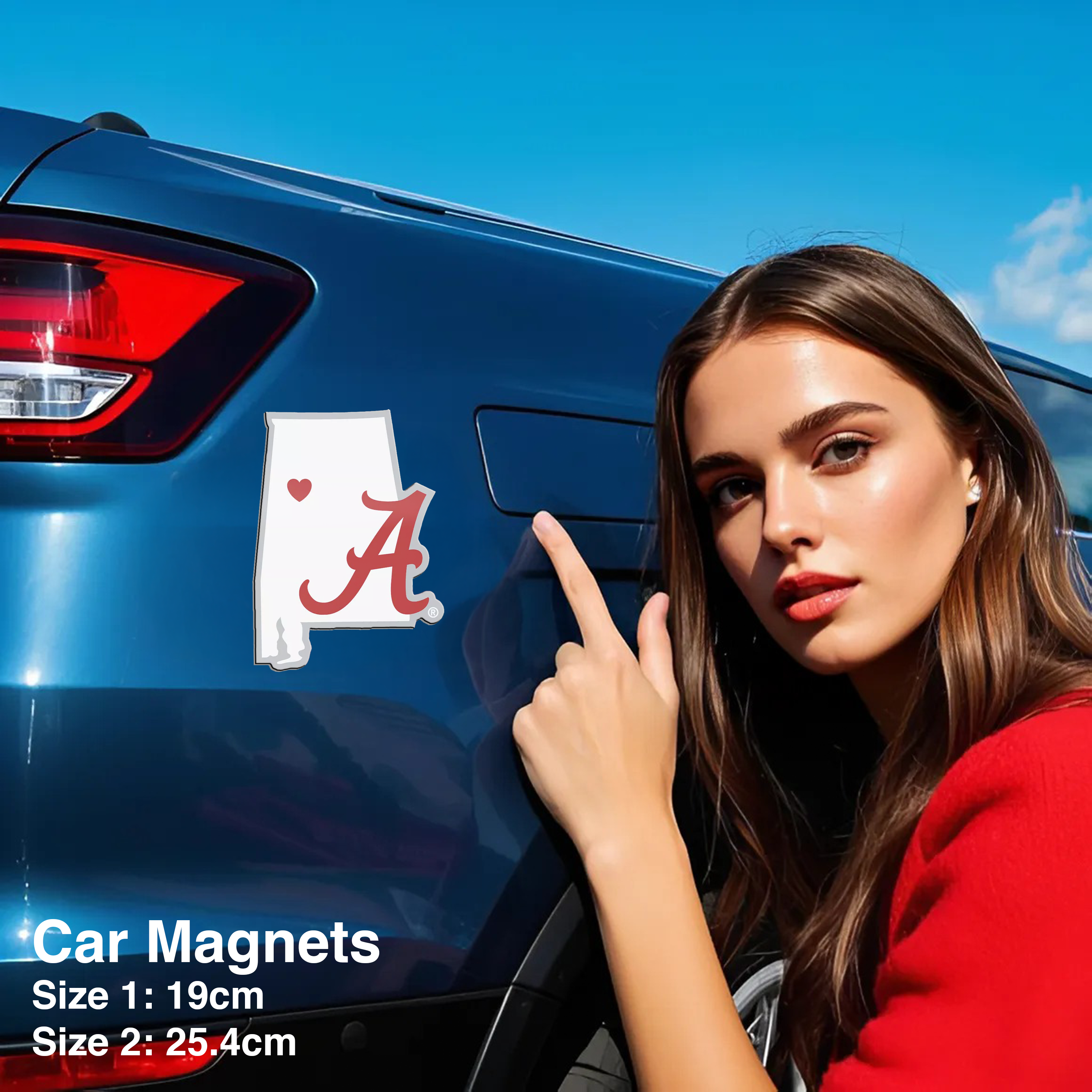 Alabama Crimson State Car Magnets PT66523