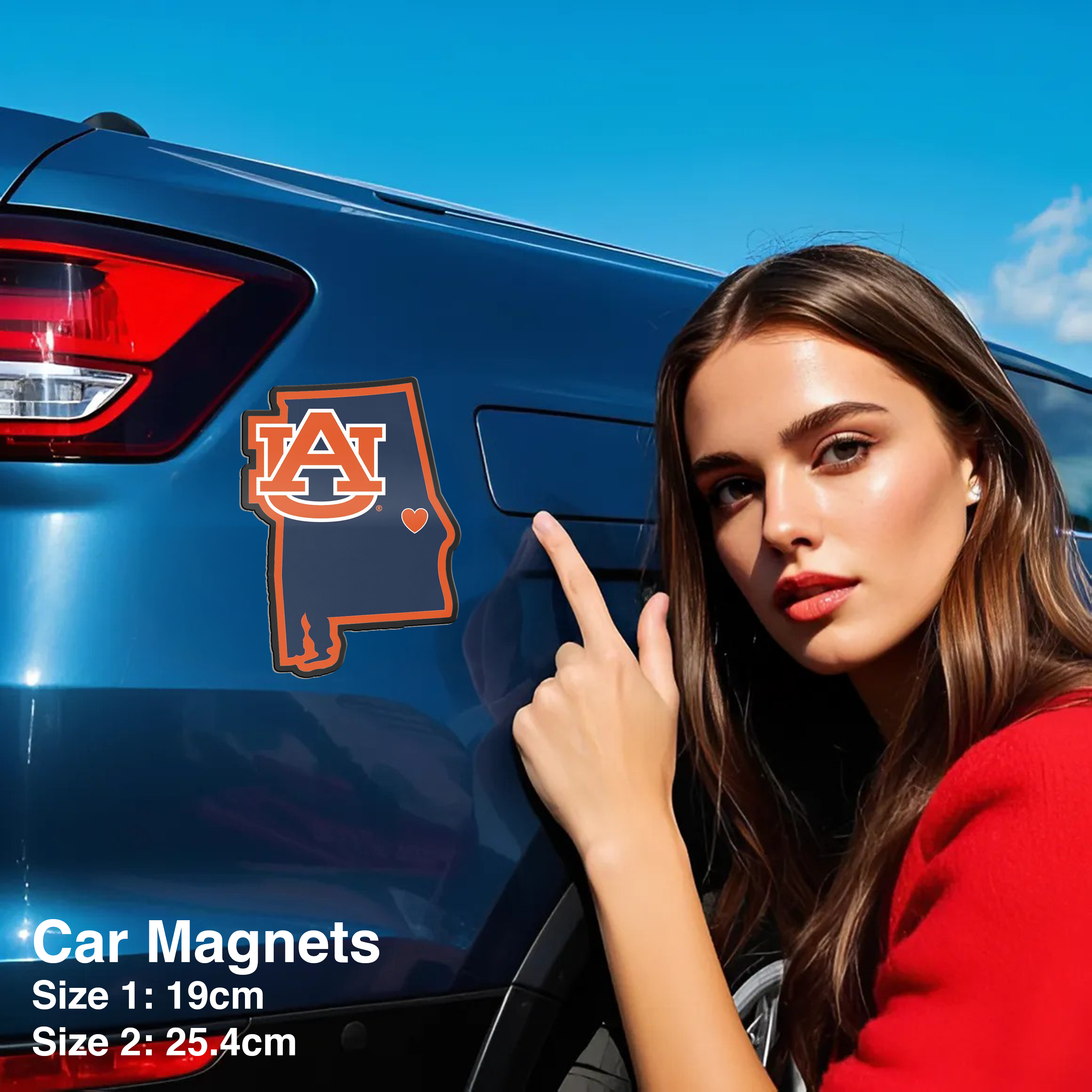 Auburn Tigers State Car Magnets PT66525