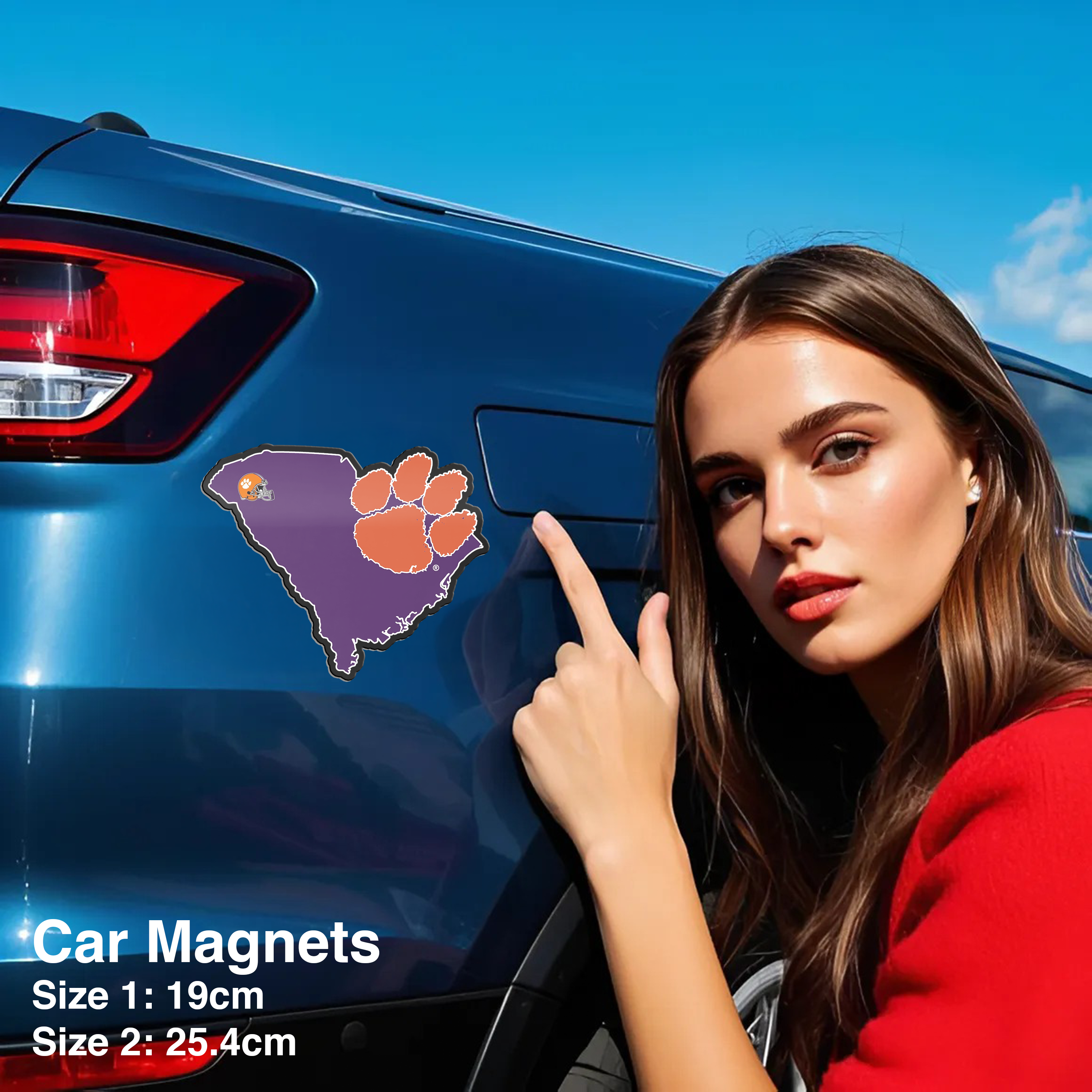 Clemson Tigers State Car Magnets PT66527