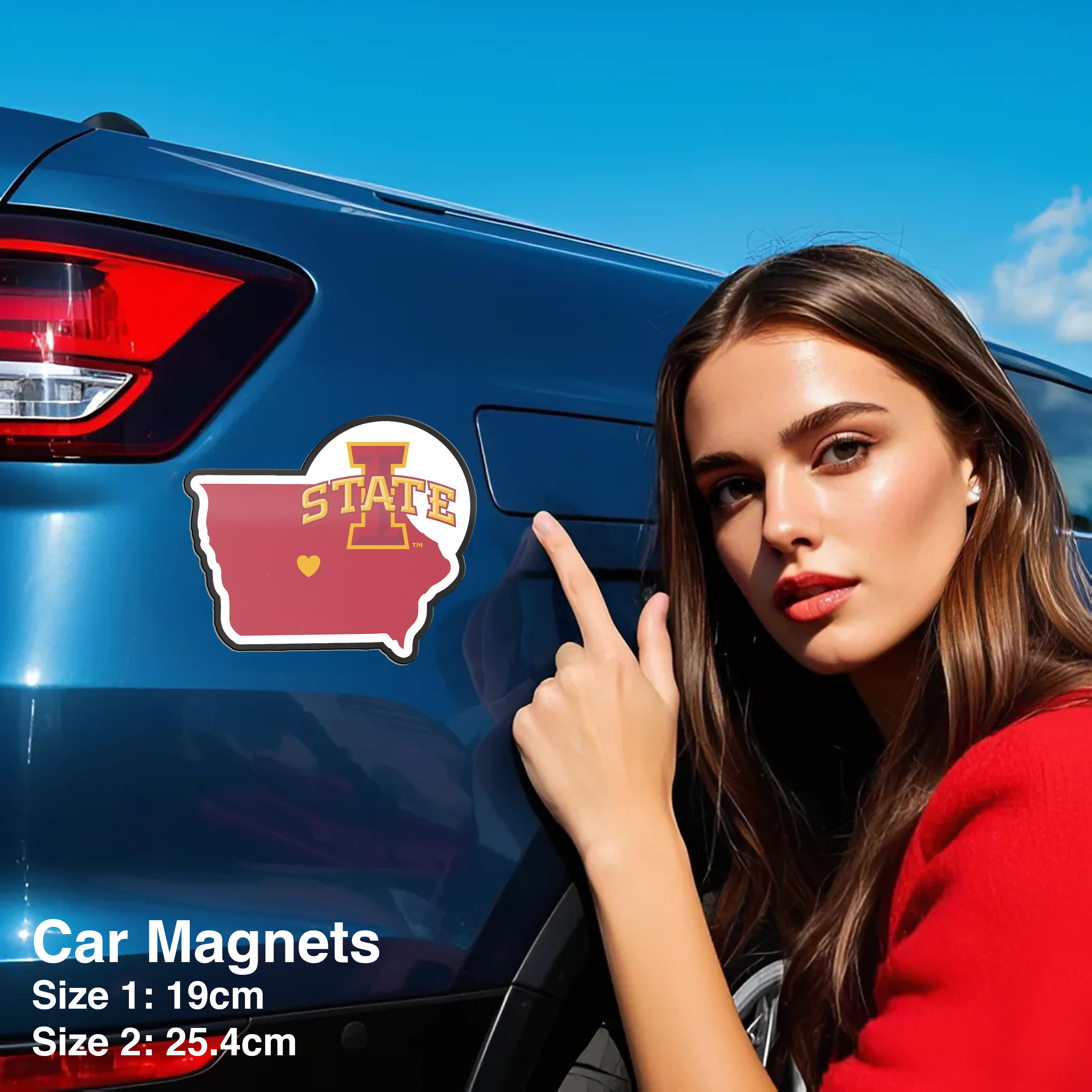 Iowa State Cyclones State Car Magnets PT66535