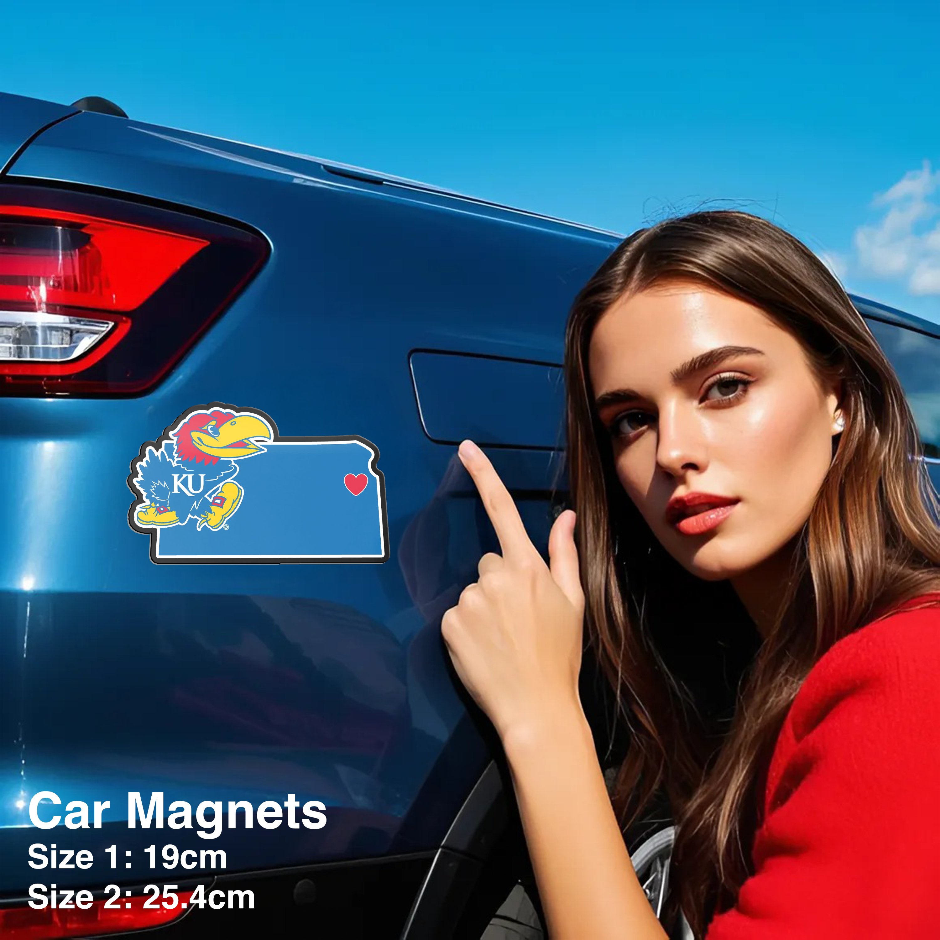 Kansas Jayhawks Car Magnets PT66536