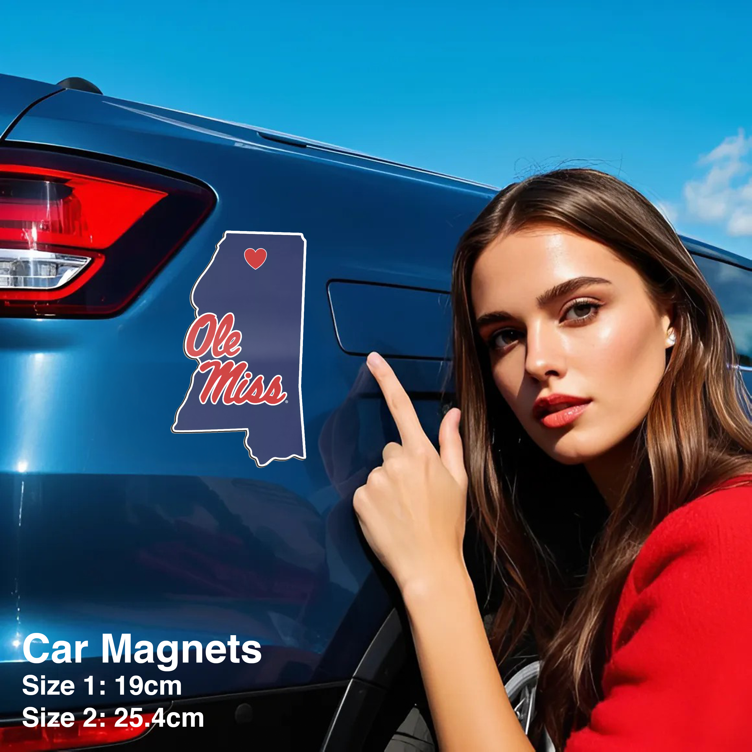 Mississippi Rebels Car Magnets PT66541