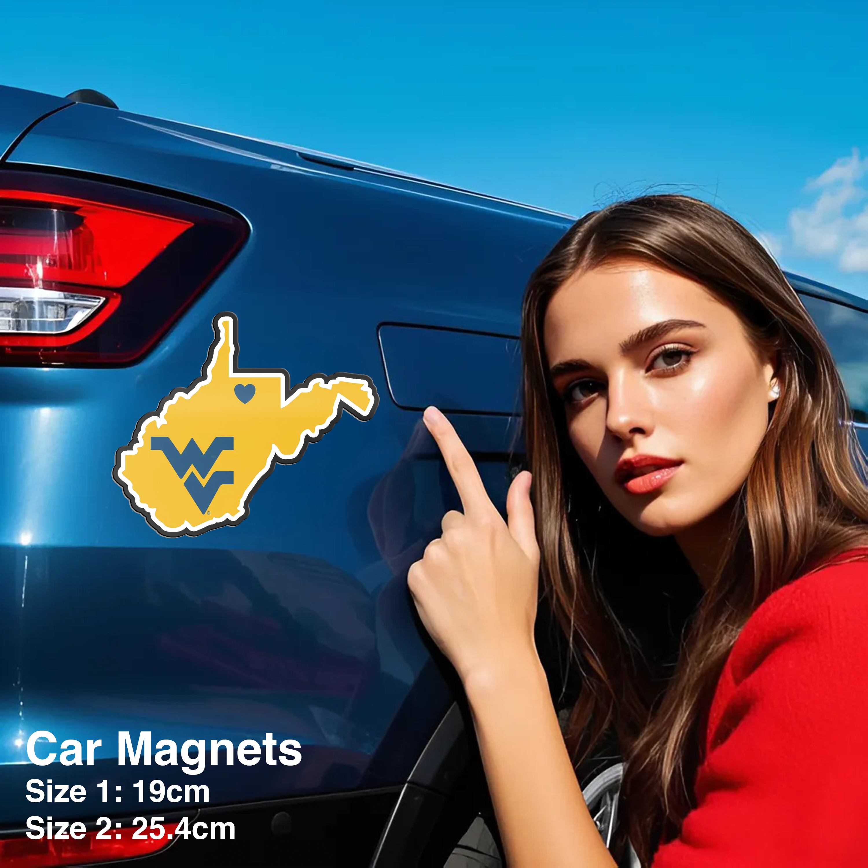 West Virginia Mountaineers Car Magnets PT66565