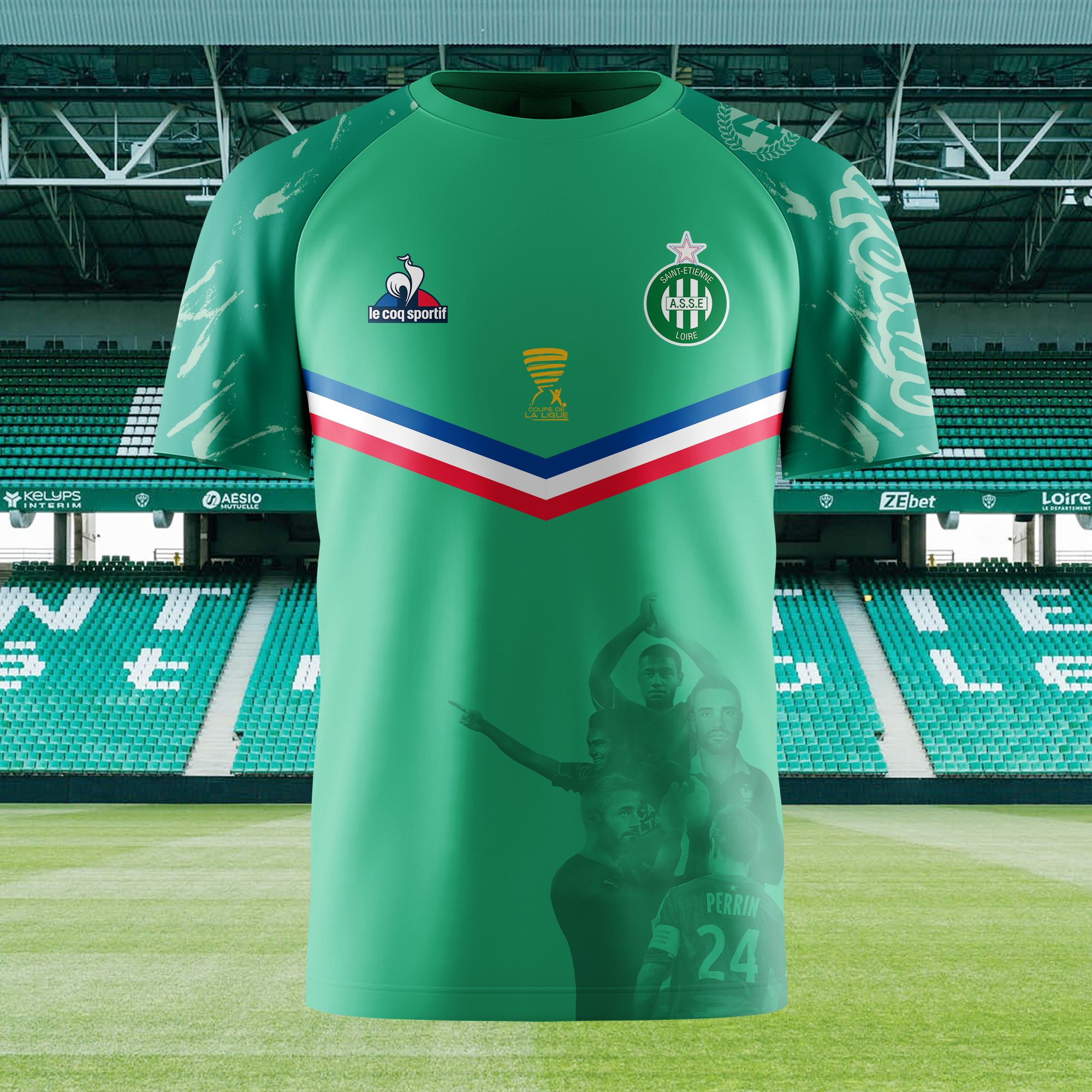 Maillot Coupe de France Final AS Saint-Étienne 2021-22 Retro Shirt PT66531