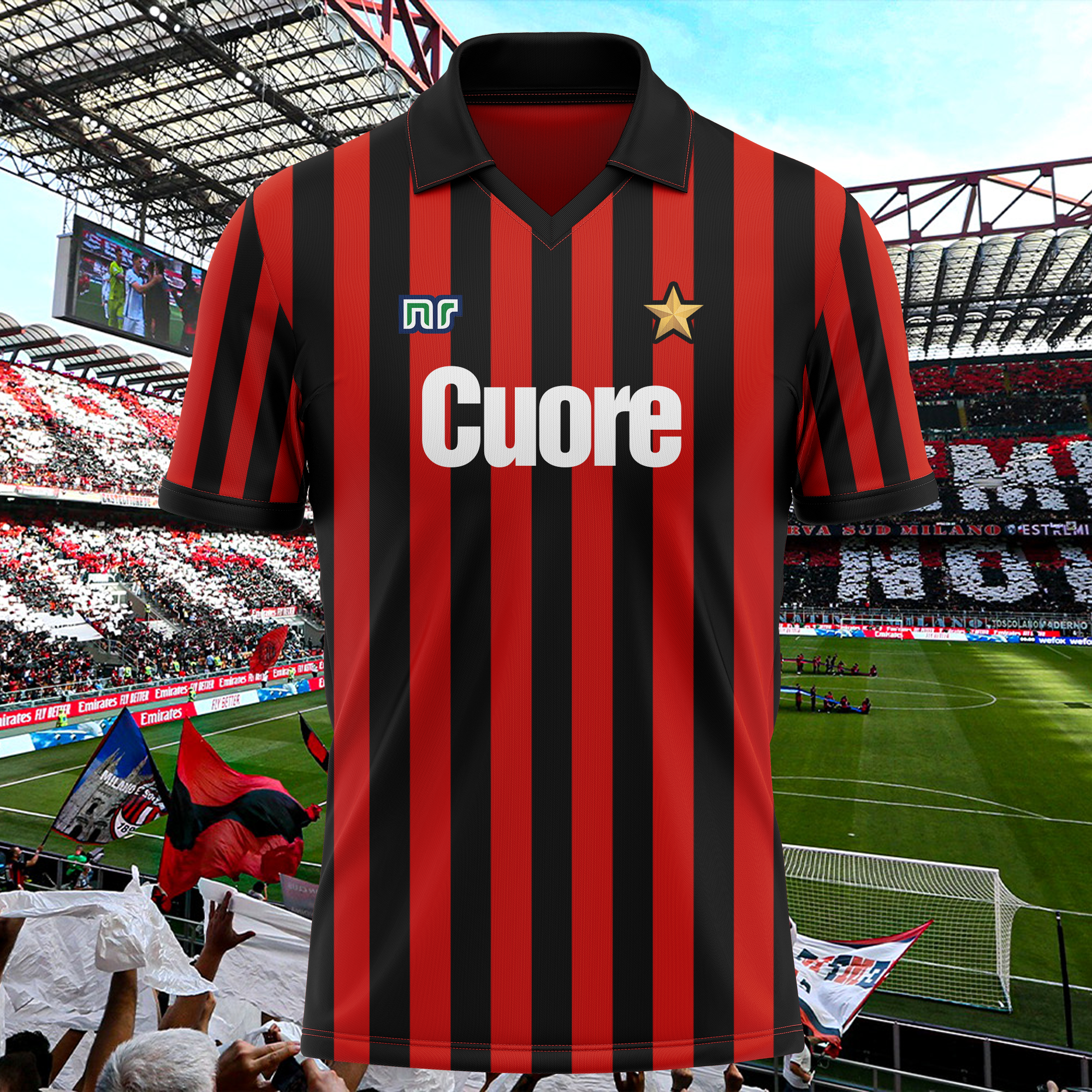 AC Milan 1983-84 Home Kit Retro Shirt PT66740
