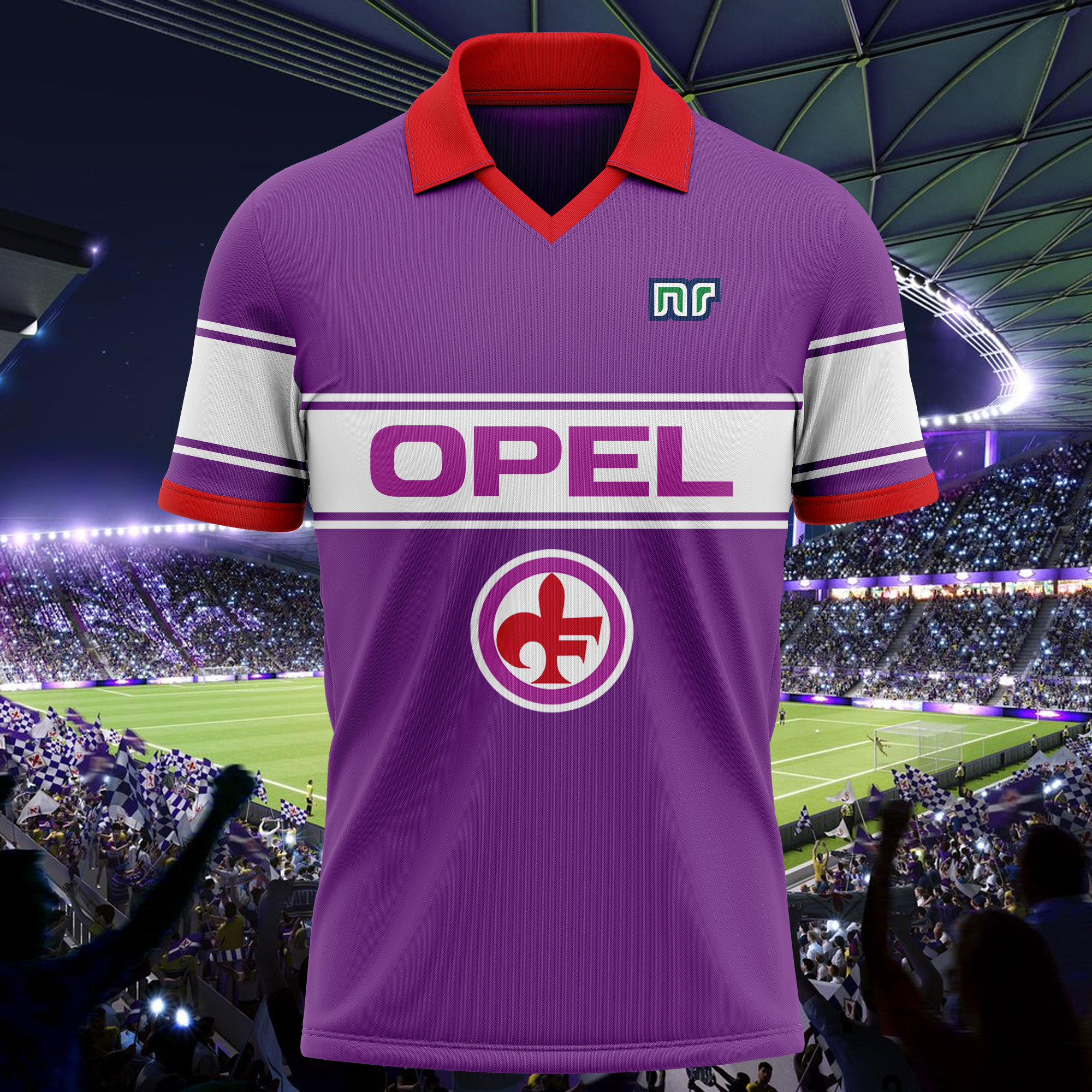 ACF Fiorentina 1983-84 Home Kit Retro Shirt PT66741
