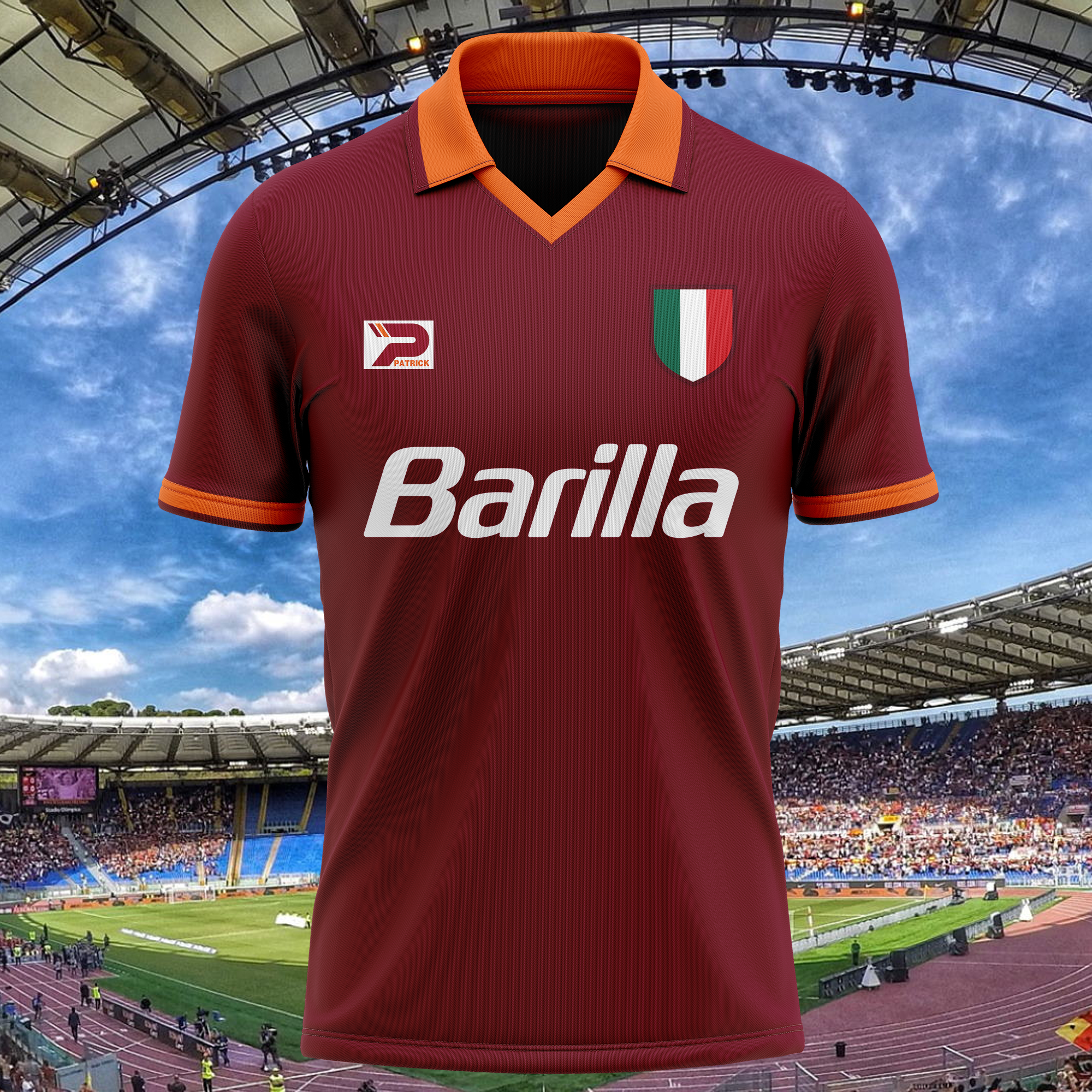AS Roma 1983-84 Home Kit Retro Shirt PT66742