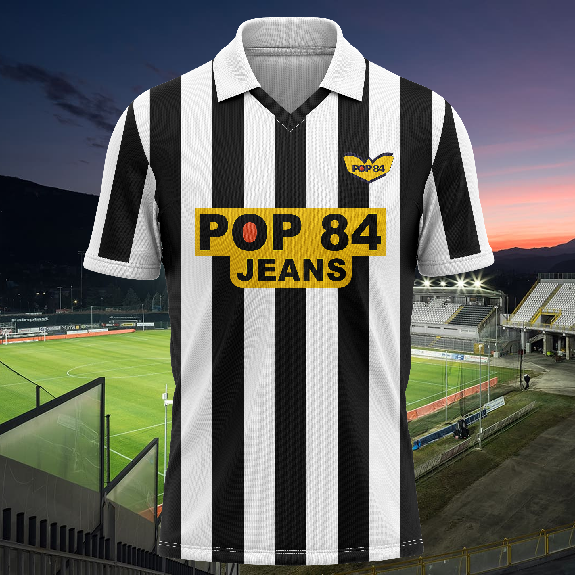 Ascoli 1983-84 Home Kit Retro Shirt PT66743
