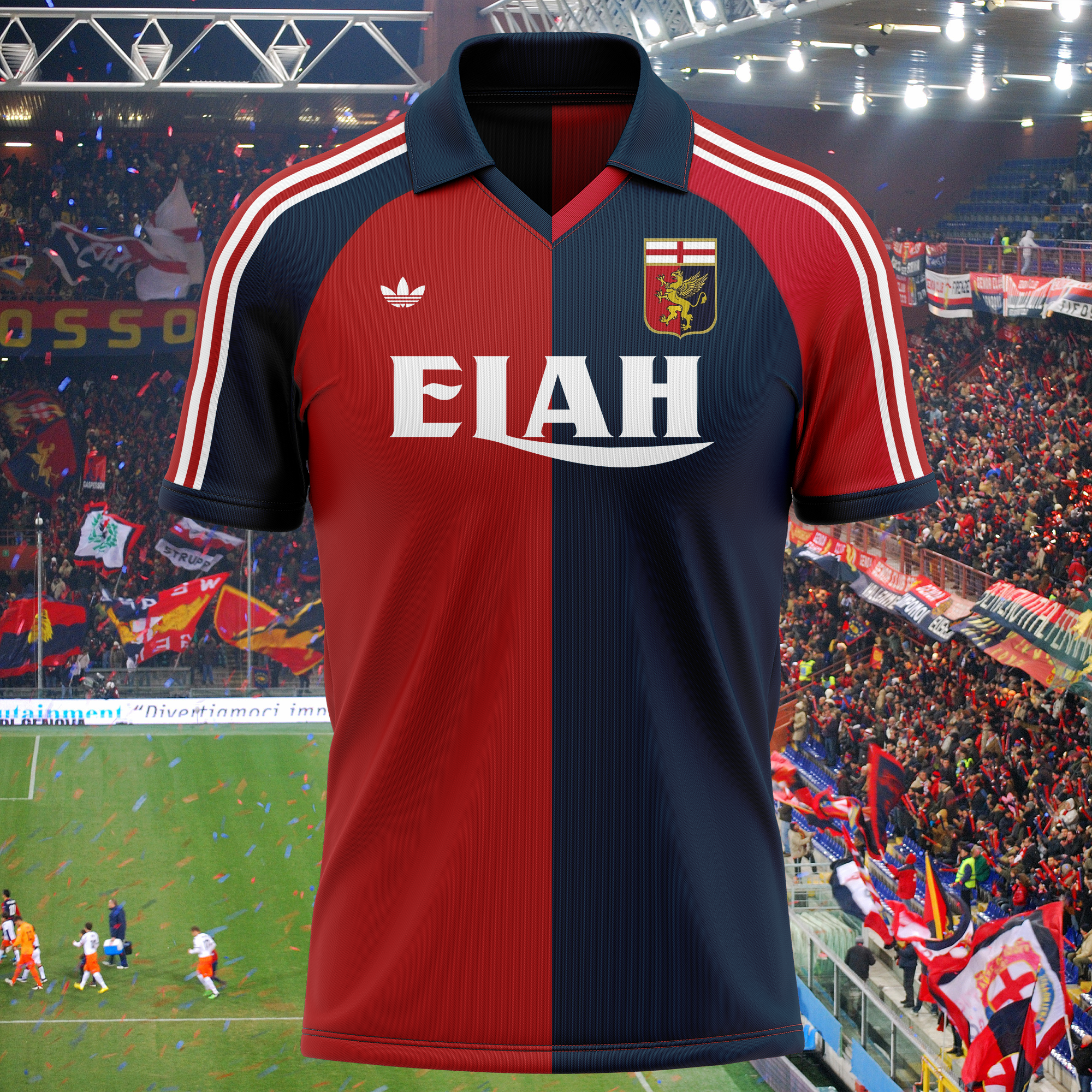 Genoa CFC 1983-84 Home Kit Retro Shirt PT66745