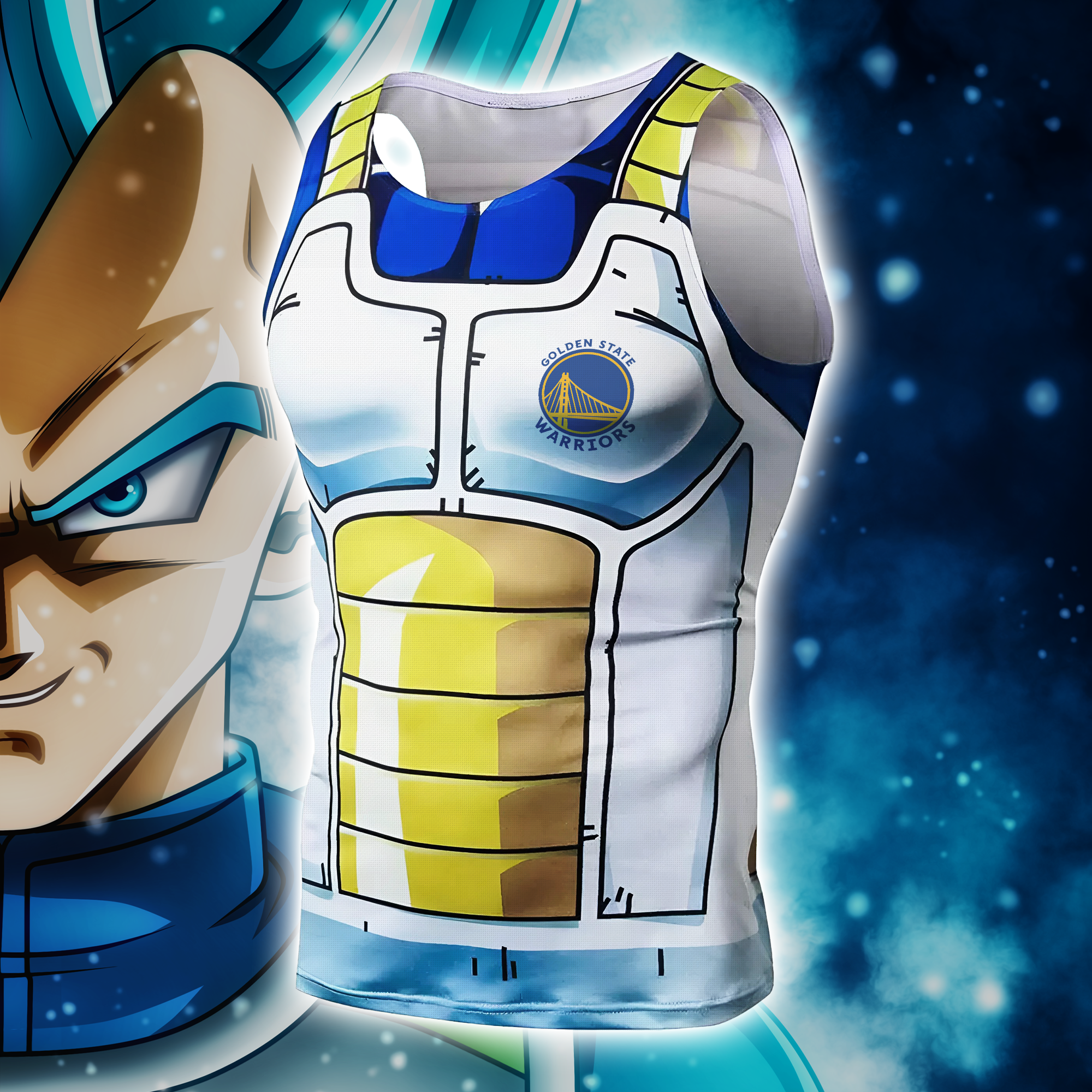 Golden State Warriors Dragon Ball Vegeta x MLB Tanktop PT66617