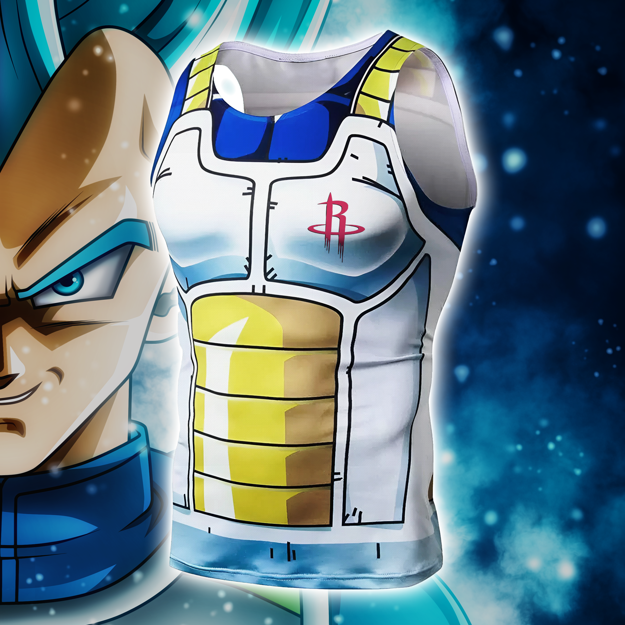 Houston Rockets Dragon Ball Vegeta x MLB Tanktop PT66618
