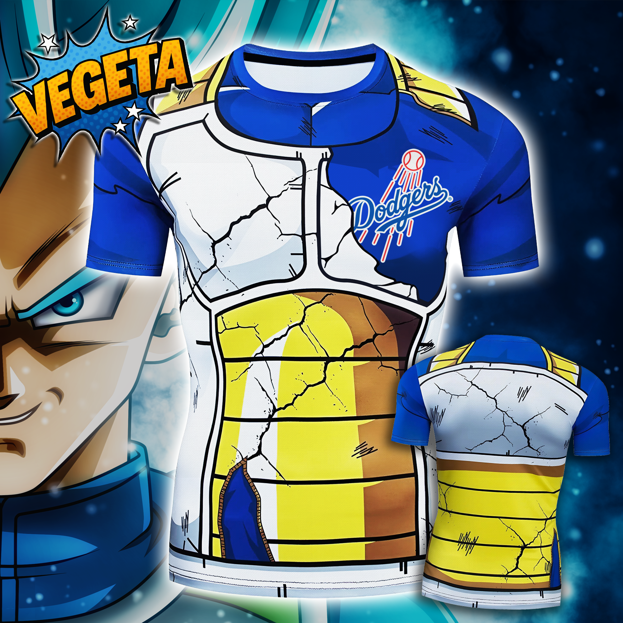 Los Angeles Dodgers Dragon Ball Vegeta x MLB Tanktop PT66652