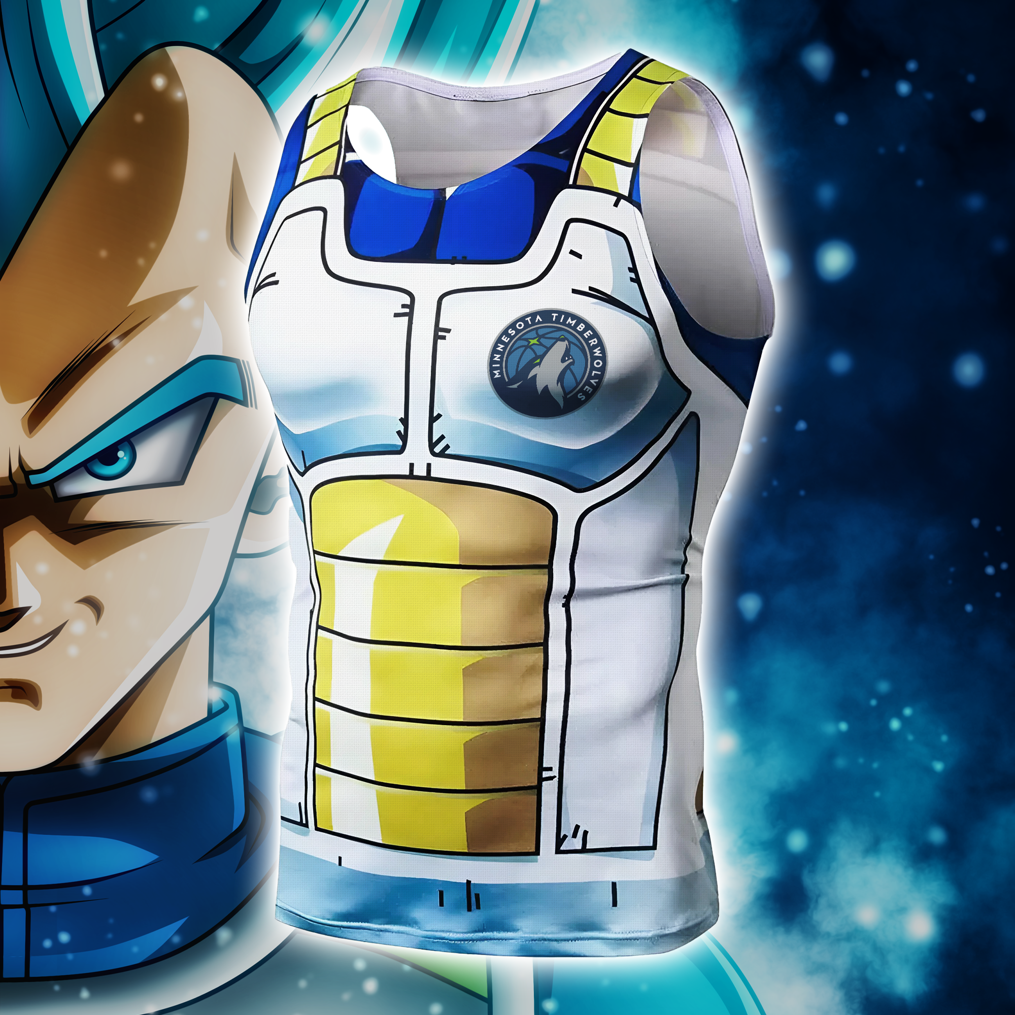 Minnesota Timberwolves Dragon Ball Vegeta x MLB Tanktop PT66625