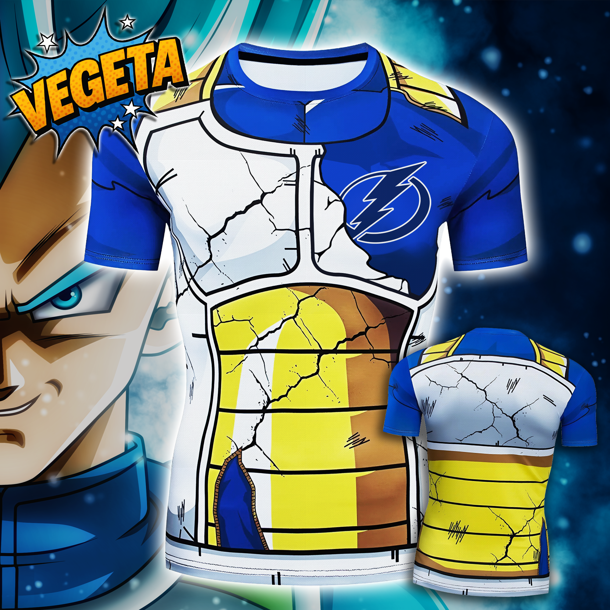 Tampa Bay Lightning T-shirt Dragon Ball Vegeta PT66812