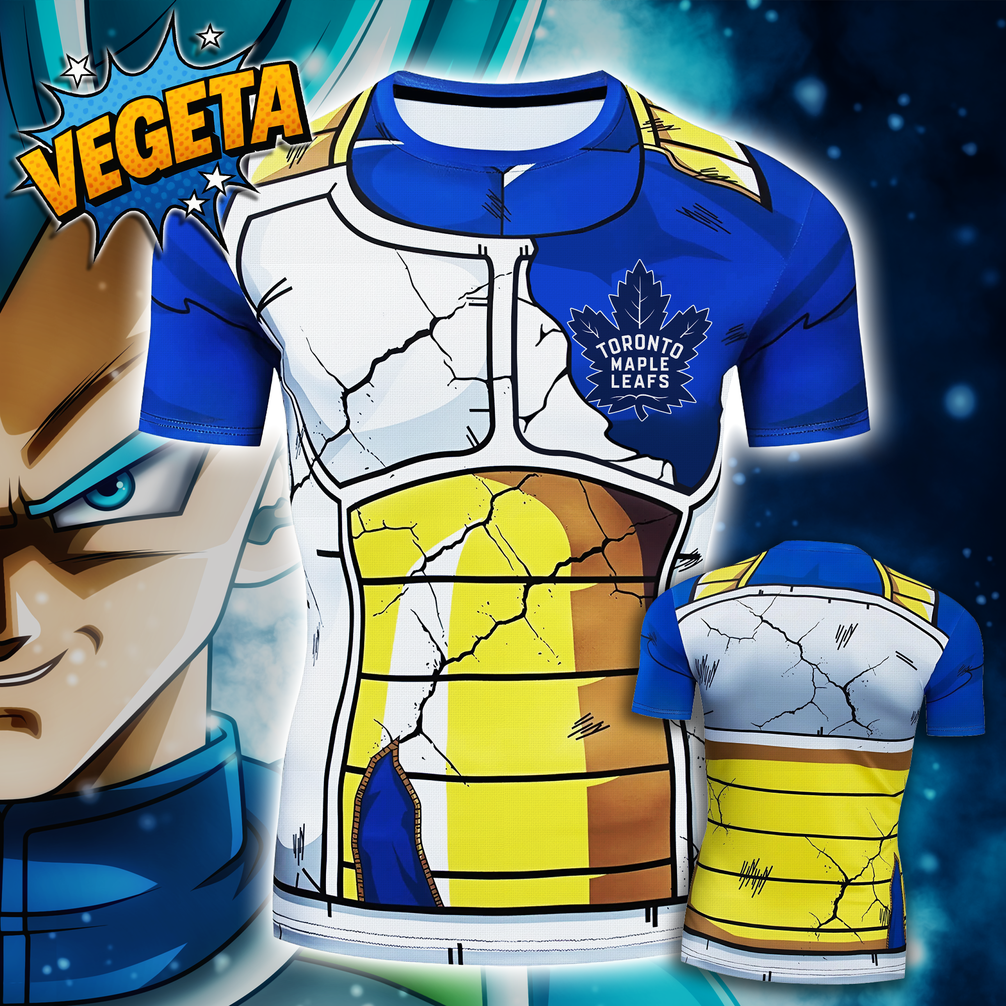 Toronto Maple Leafs T-shirt Dragon Ball Vegeta PT66813