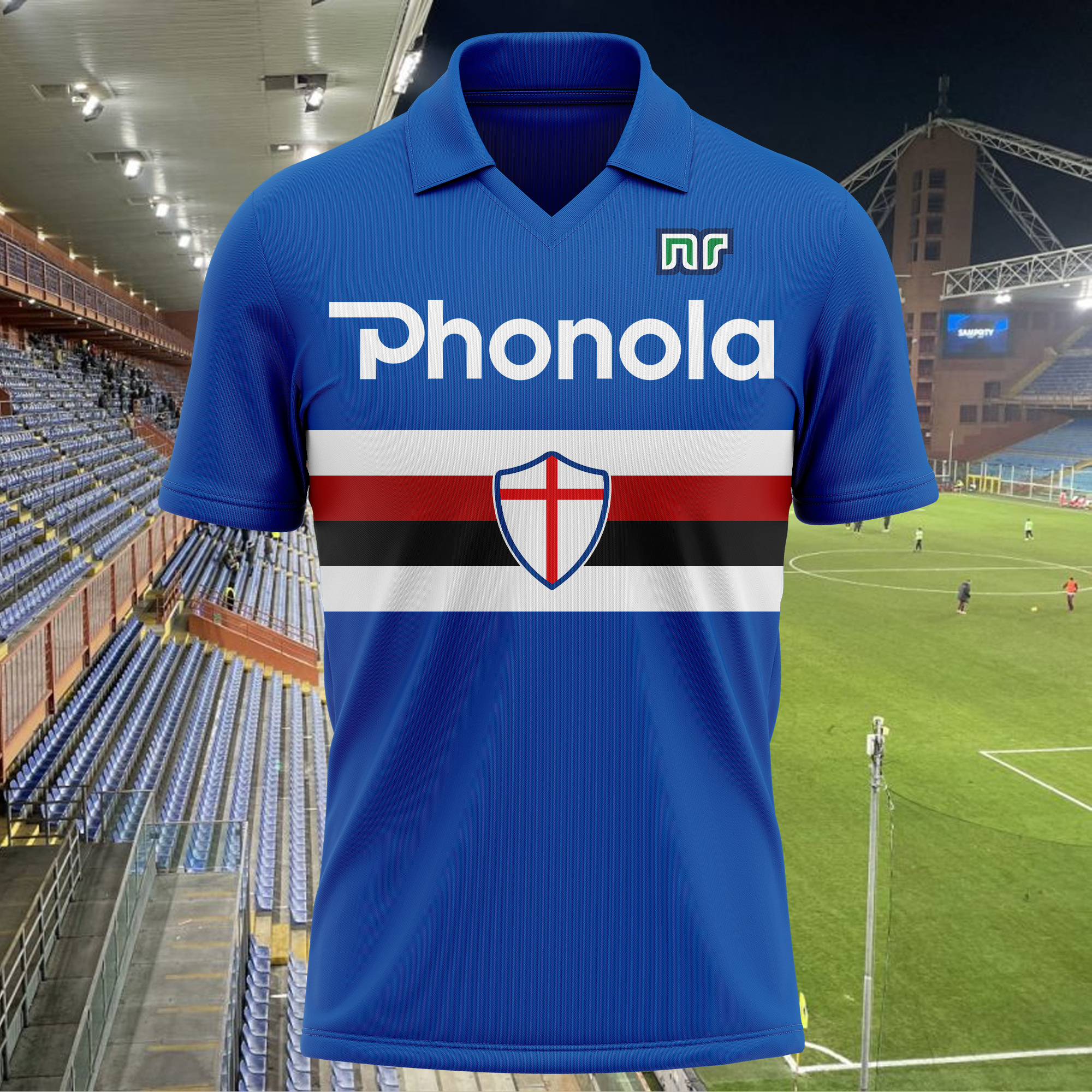 UC Sampdoria 1983-84 Home Kit Retro Shirt PT66753