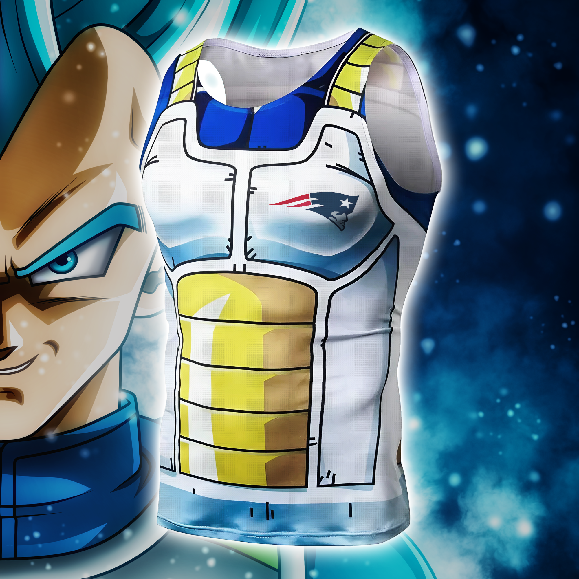 New England Patriots Dragon Ball Vegeta x MLB Tanktop PT66596