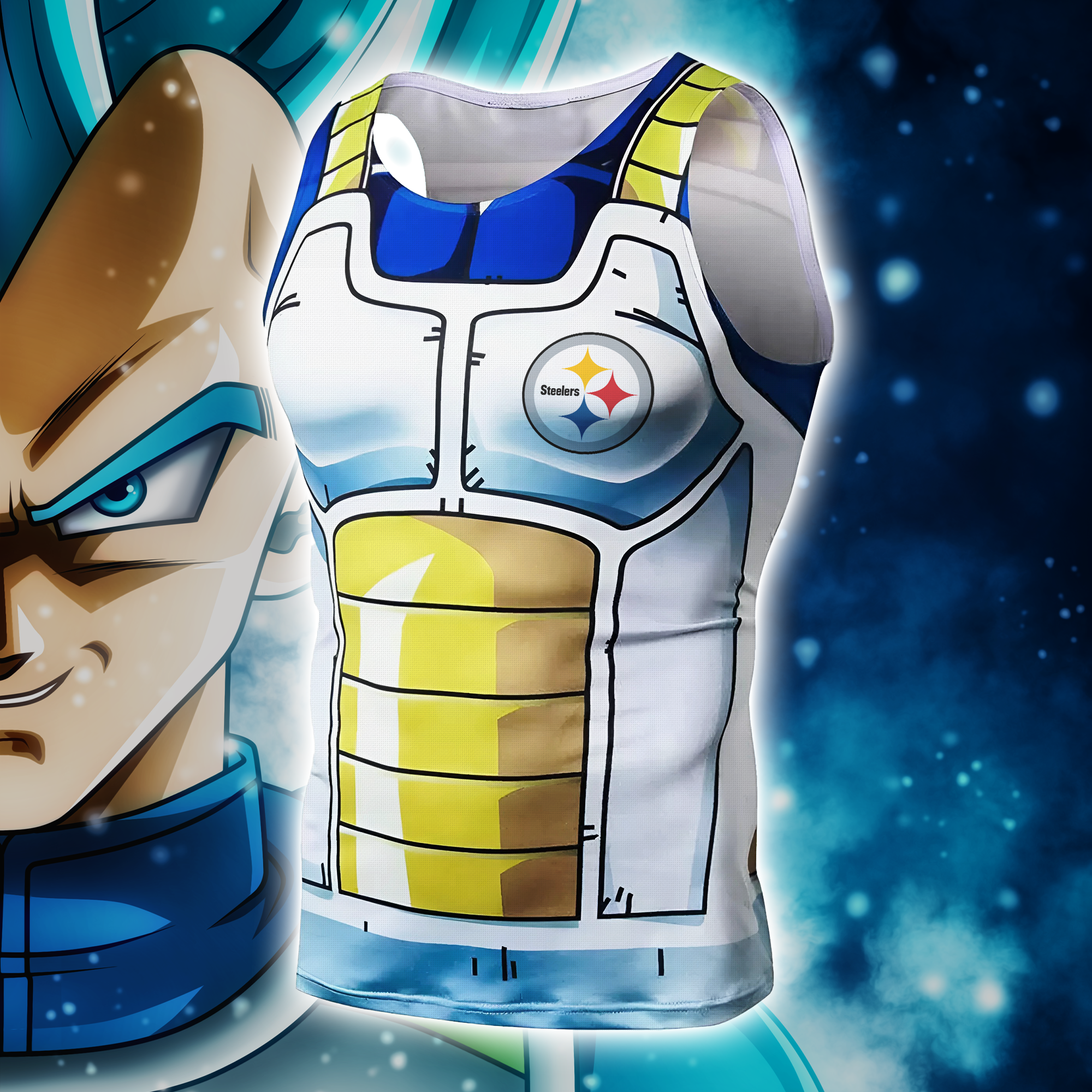 Pittsburgh Steelers Dragon Ball Vegeta x MLB Tanktop PT66601