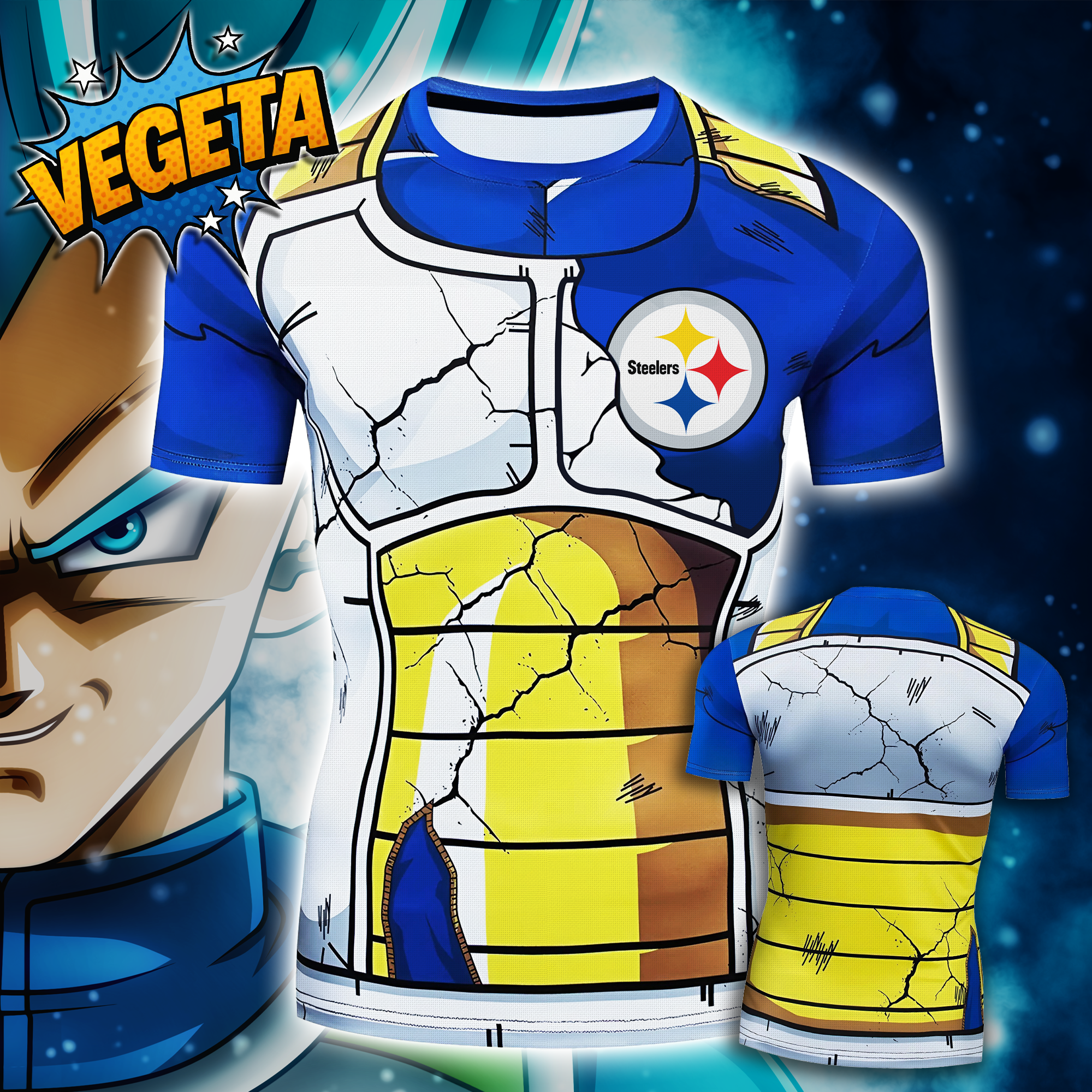 Pittsburgh Steelers T-shirt Dragon Ball Vegeta PT66845