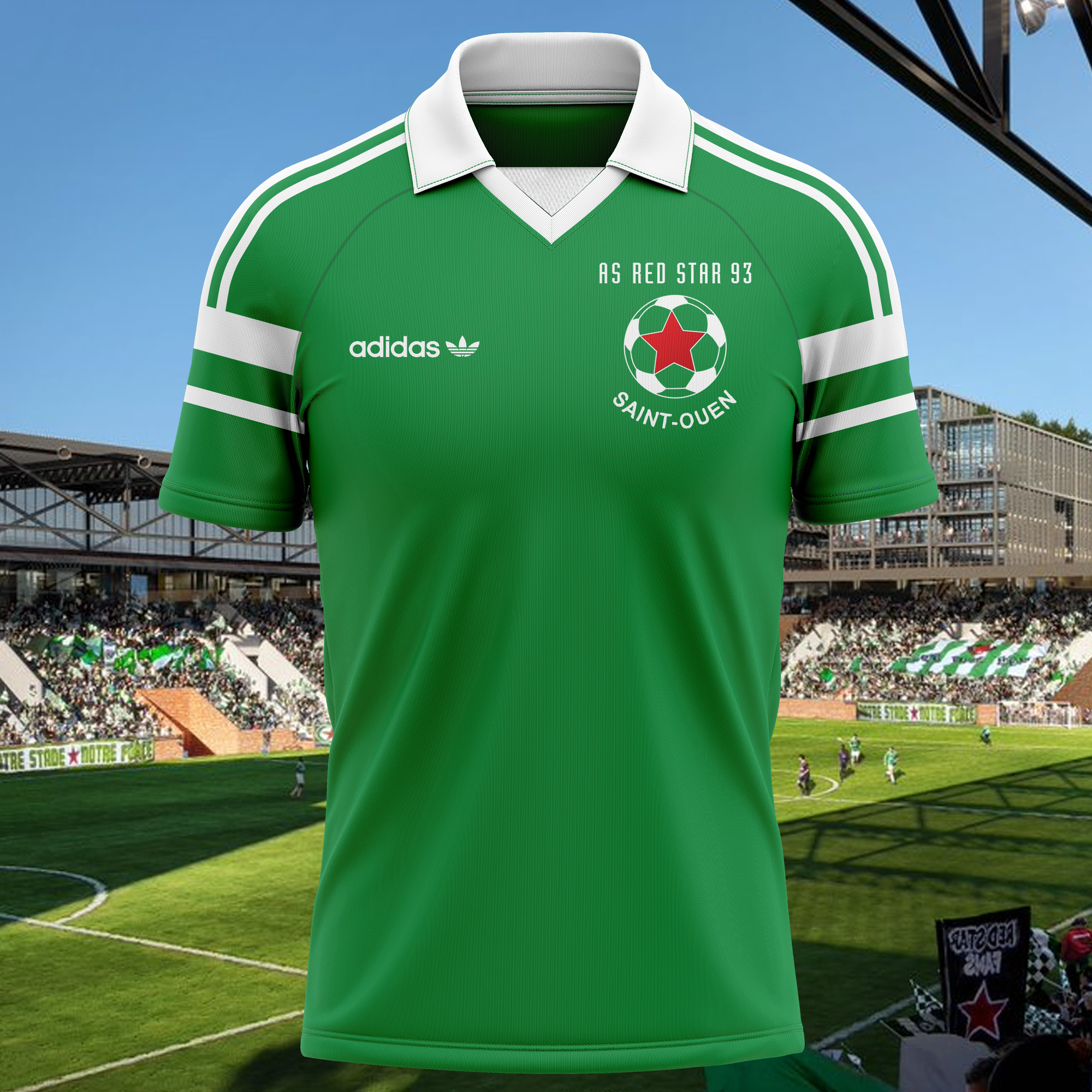 AS Red Star 93 1987-88 Home Kit Retro Shirt PT67058