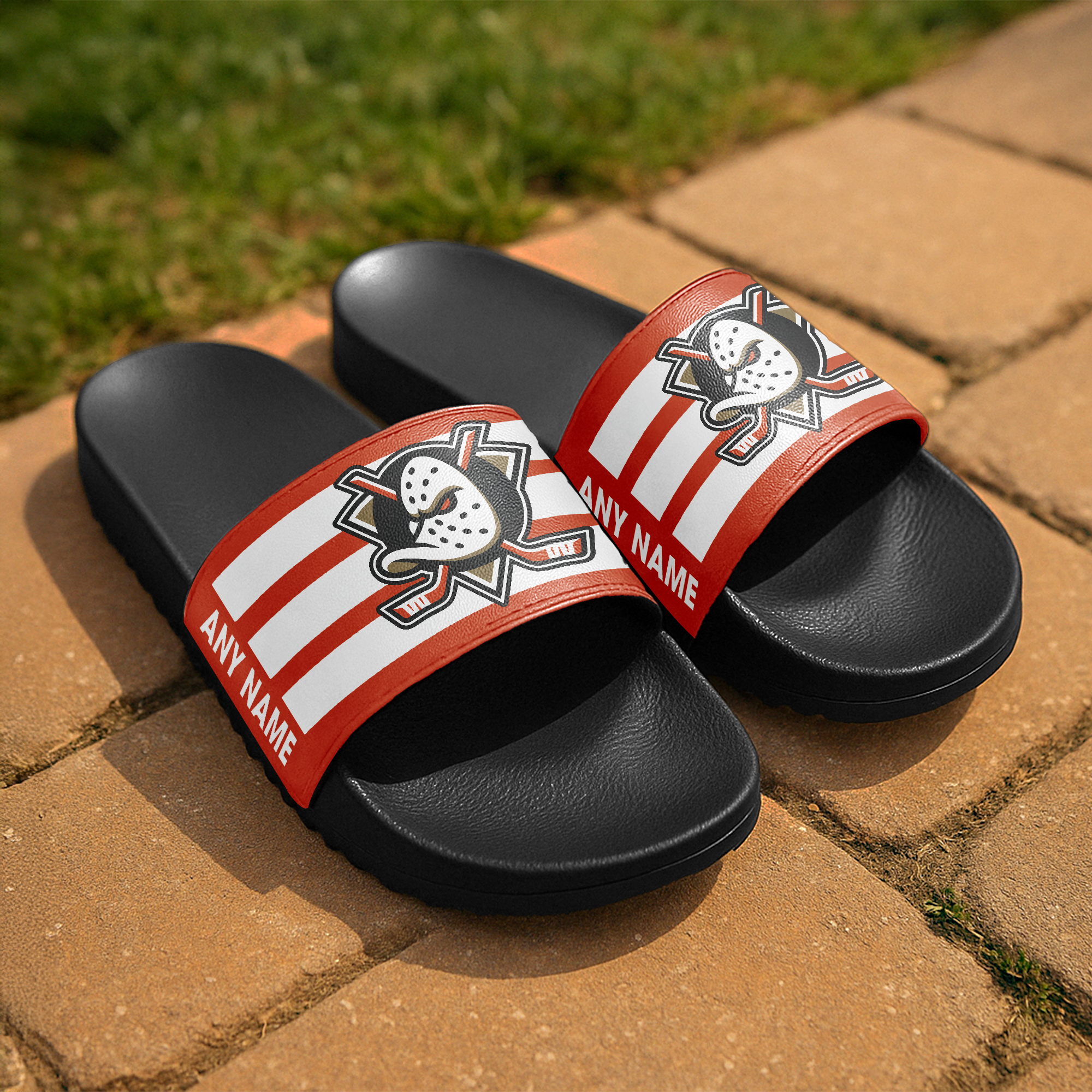 Anaheim Ducks Slide Sandals PT67098